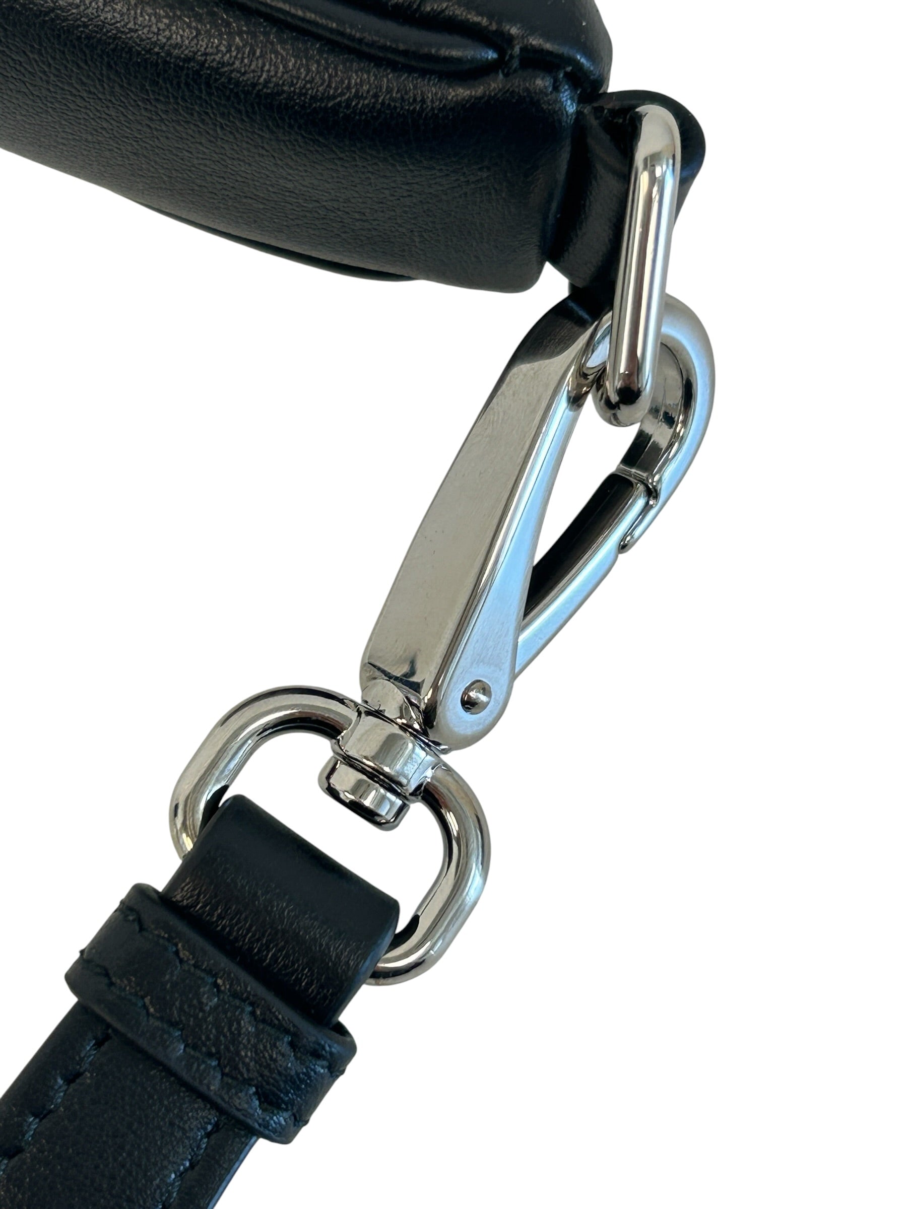 Black Grace Lux Leather Triangle Pouch Bag
