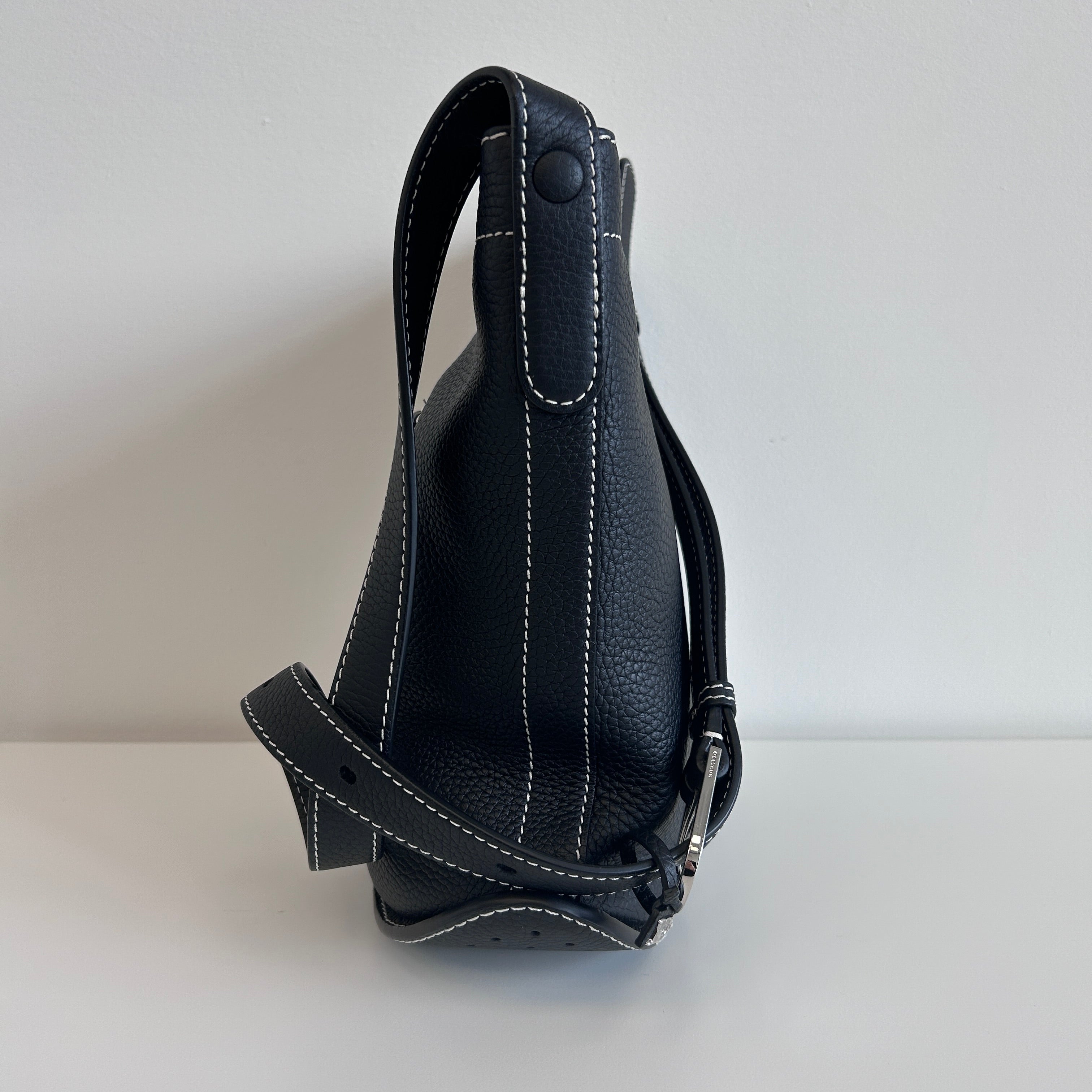 Black Pin Daily Taurillon Soft Surprique Messenger Bag w/SHW
