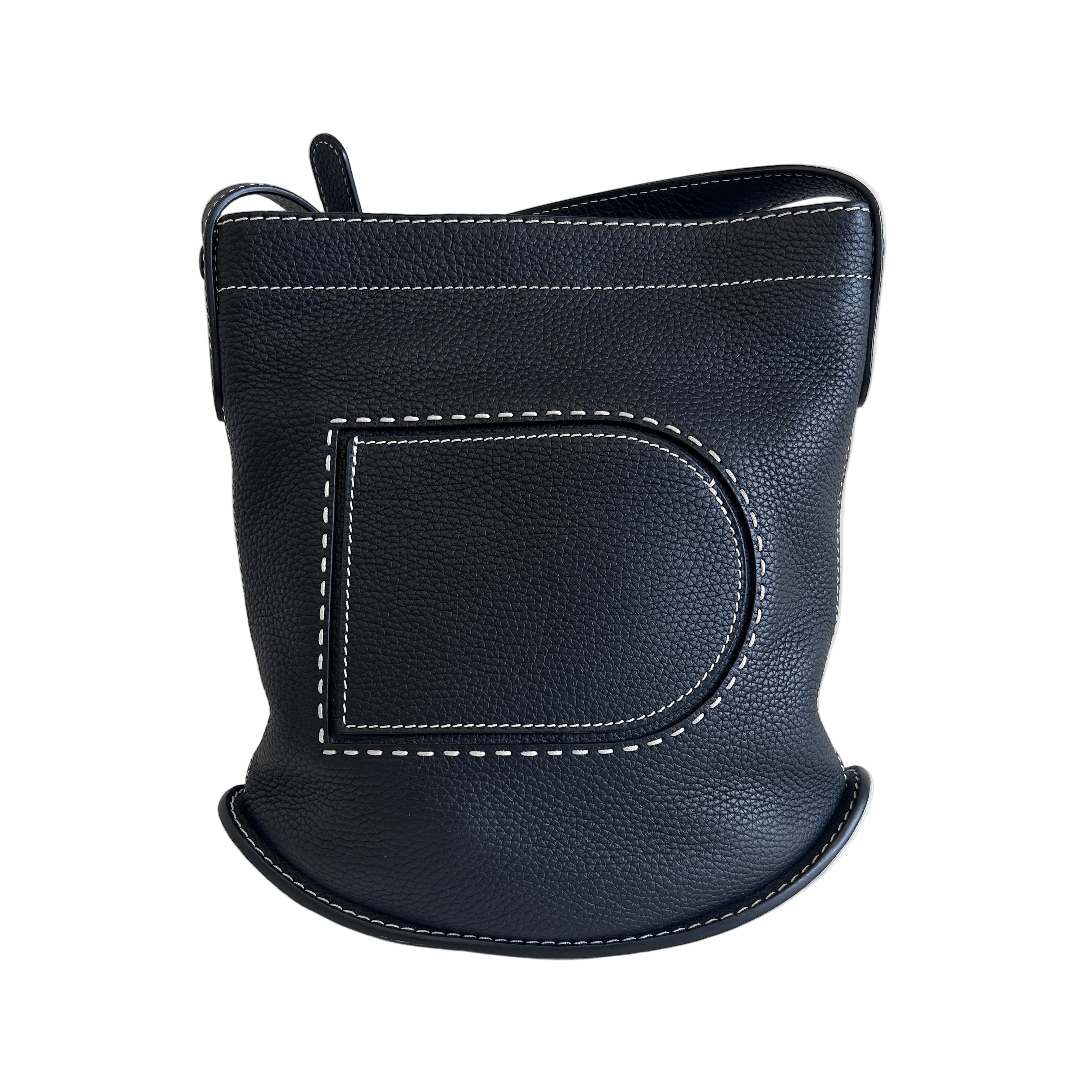 Black Pin Daily Taurillon Soft Surprique Messenger Bag w/SHW