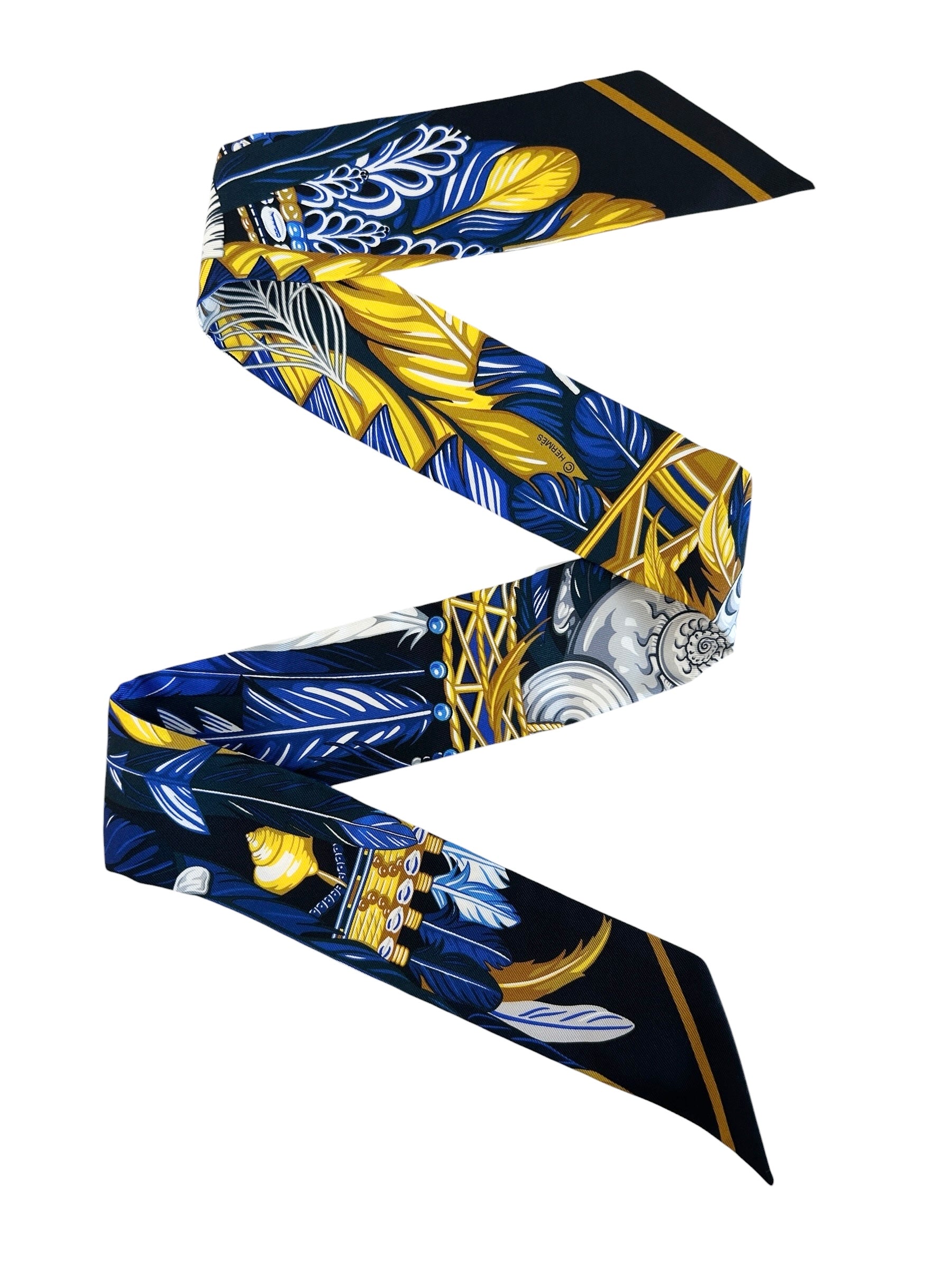 “Danse Pacifique” Silk Twilly