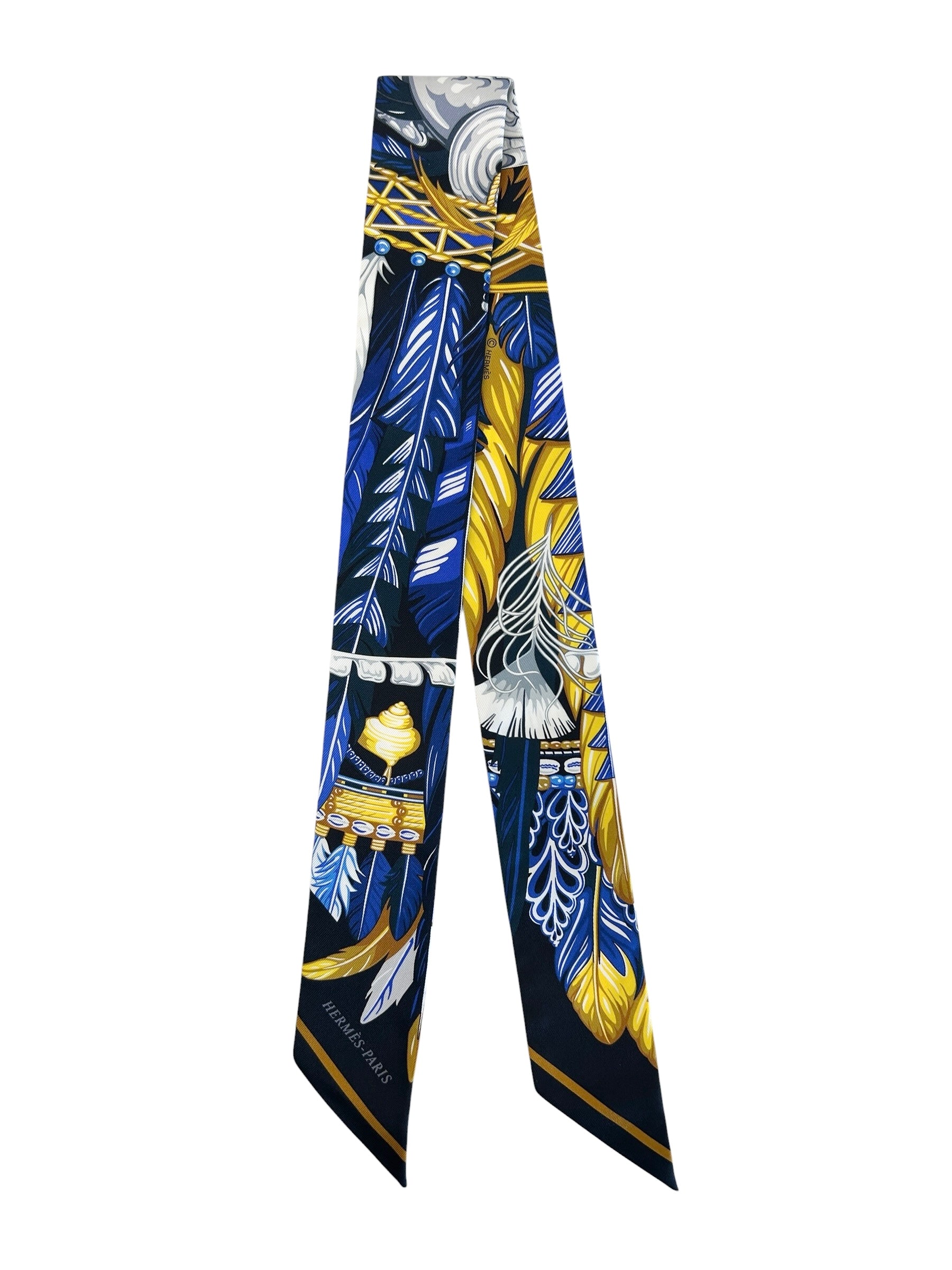 “Danse Pacifique” Silk Twilly
