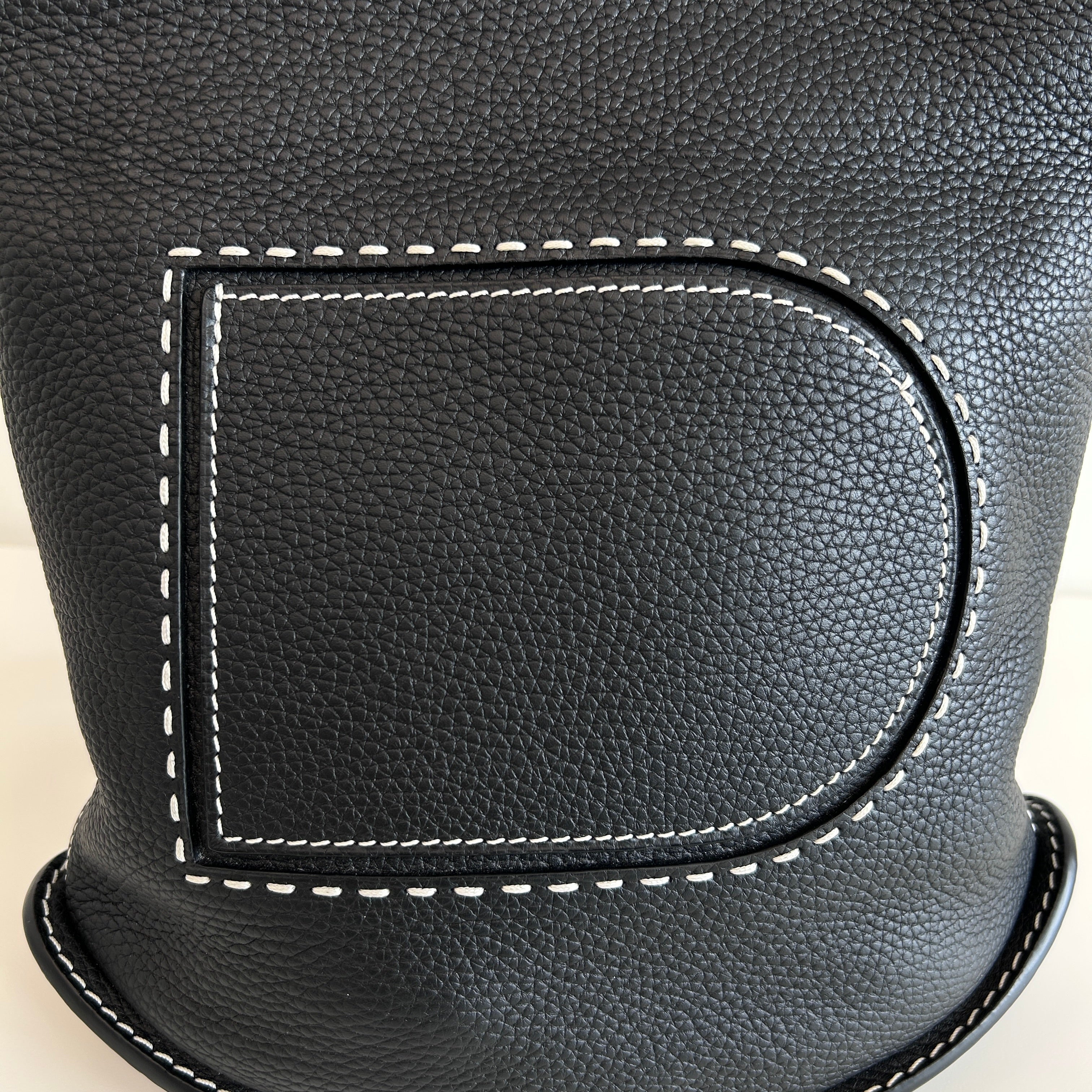 Black Pin Daily Taurillon Soft Surprique Messenger Bag w/SHW