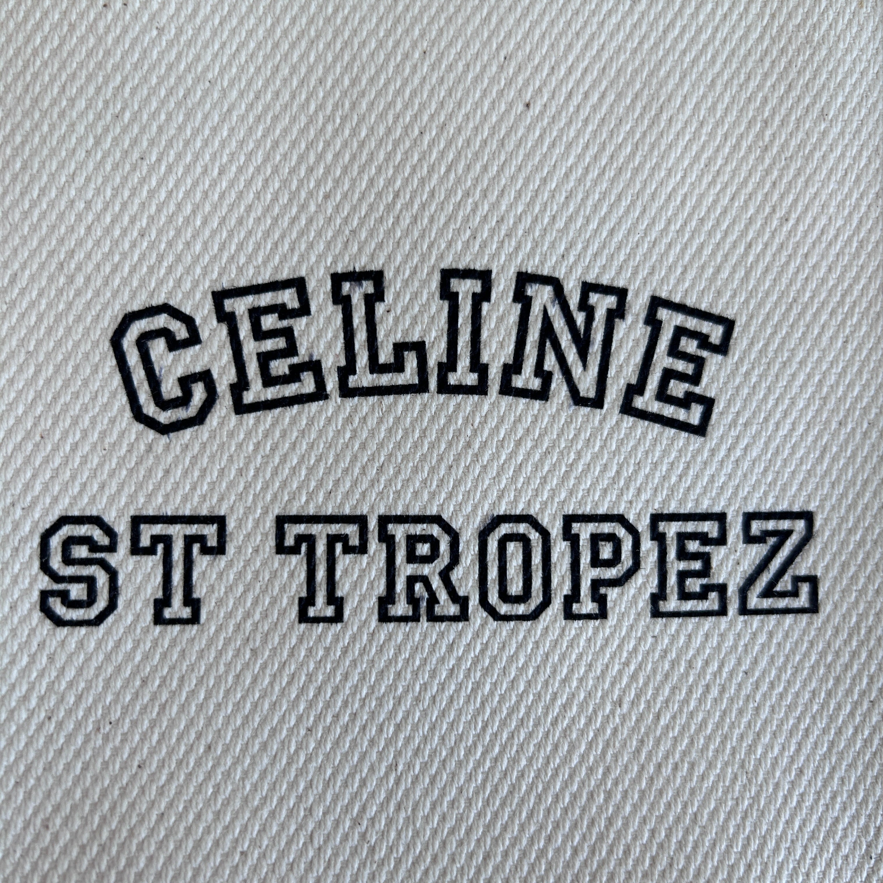 St. Tropez Vertical Canvas/Leather Mini Tote w/GHW