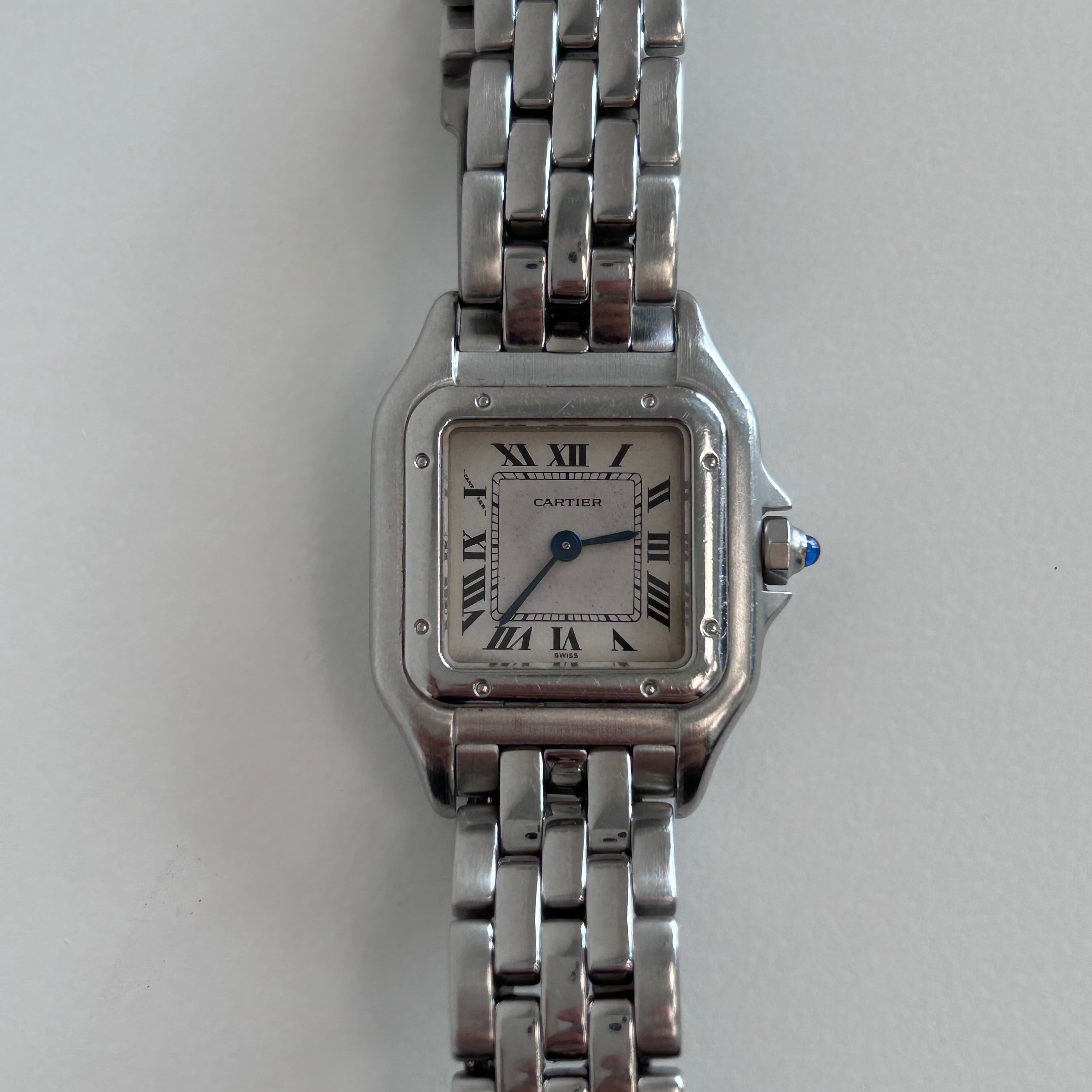 Panthere De Donna Stainless Steel Quartz Movement Watch