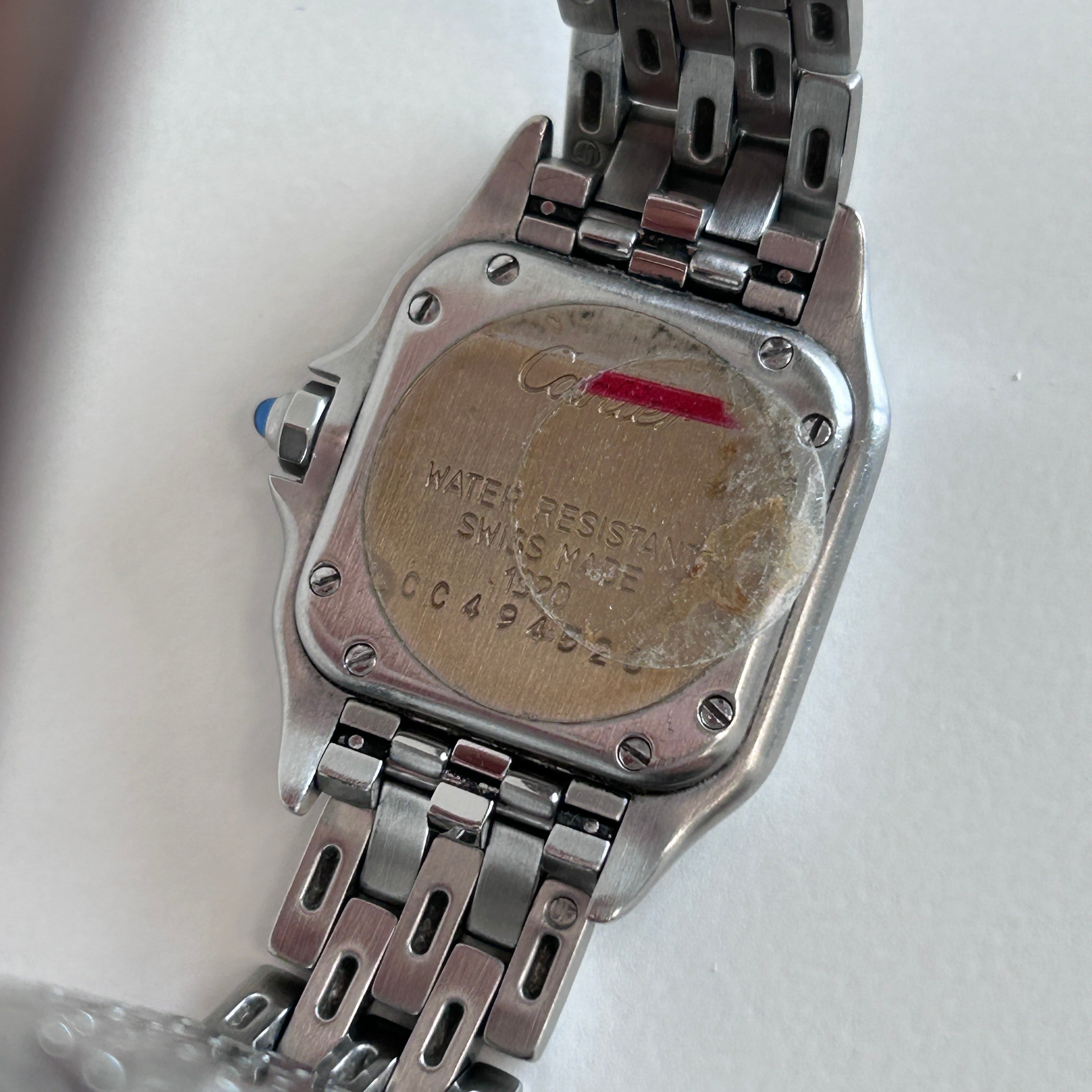 Panthere De Donna Stainless Steel Quartz Movement Watch