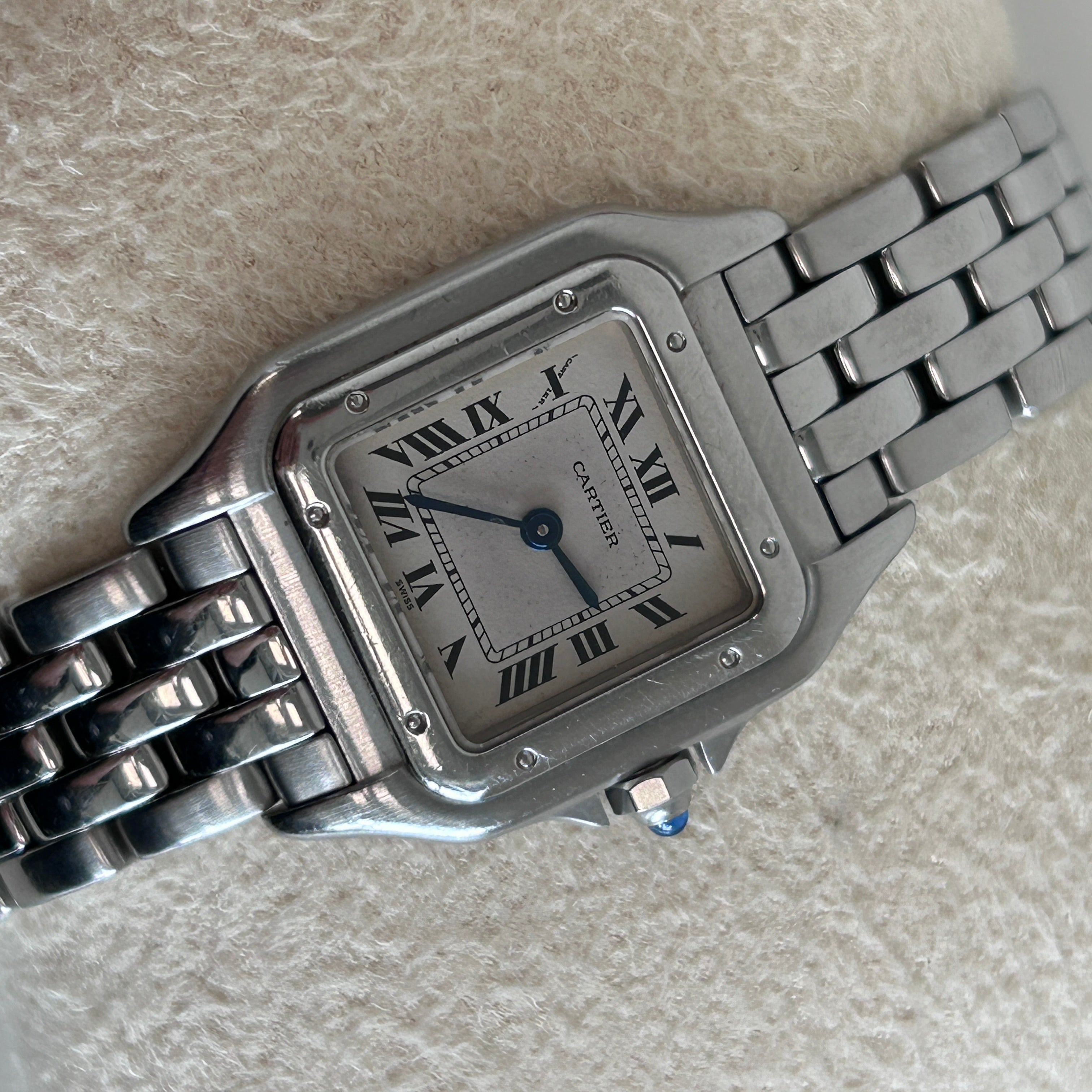 Panthere De Donna Stainless Steel Quartz Movement Watch