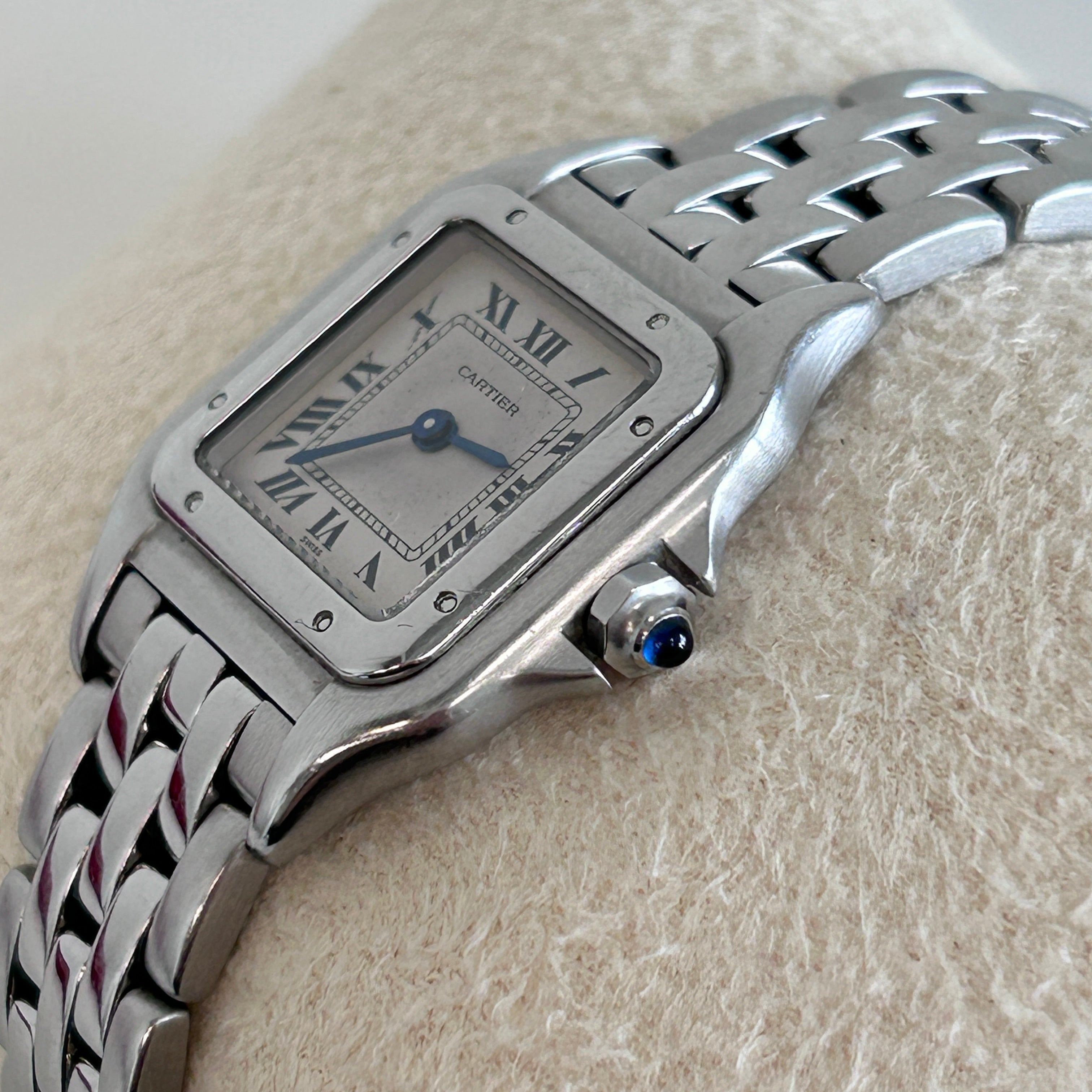 Panthere De Donna Stainless Steel Quartz Movement Watch