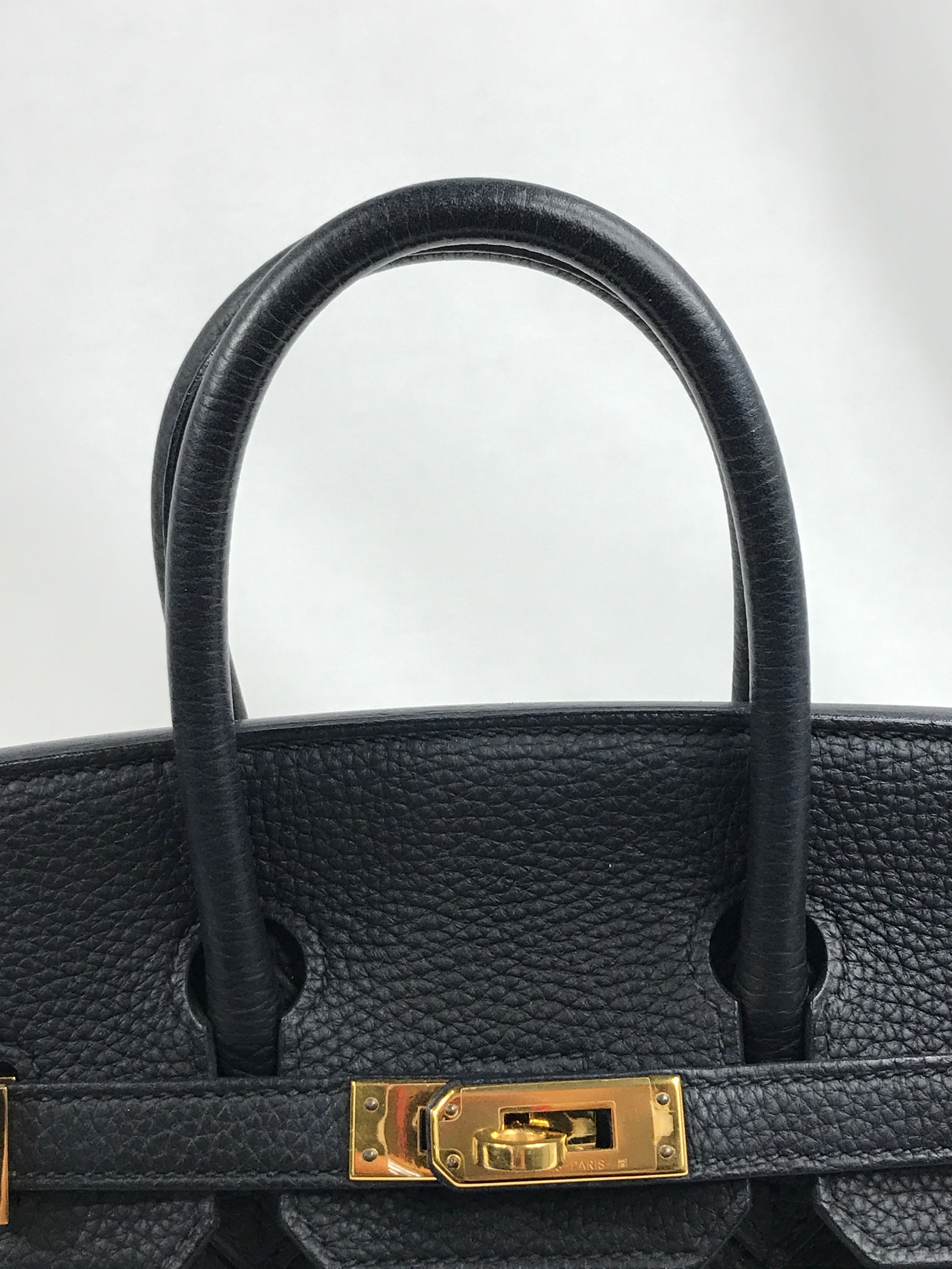 Birkin 25 hotsell black togo