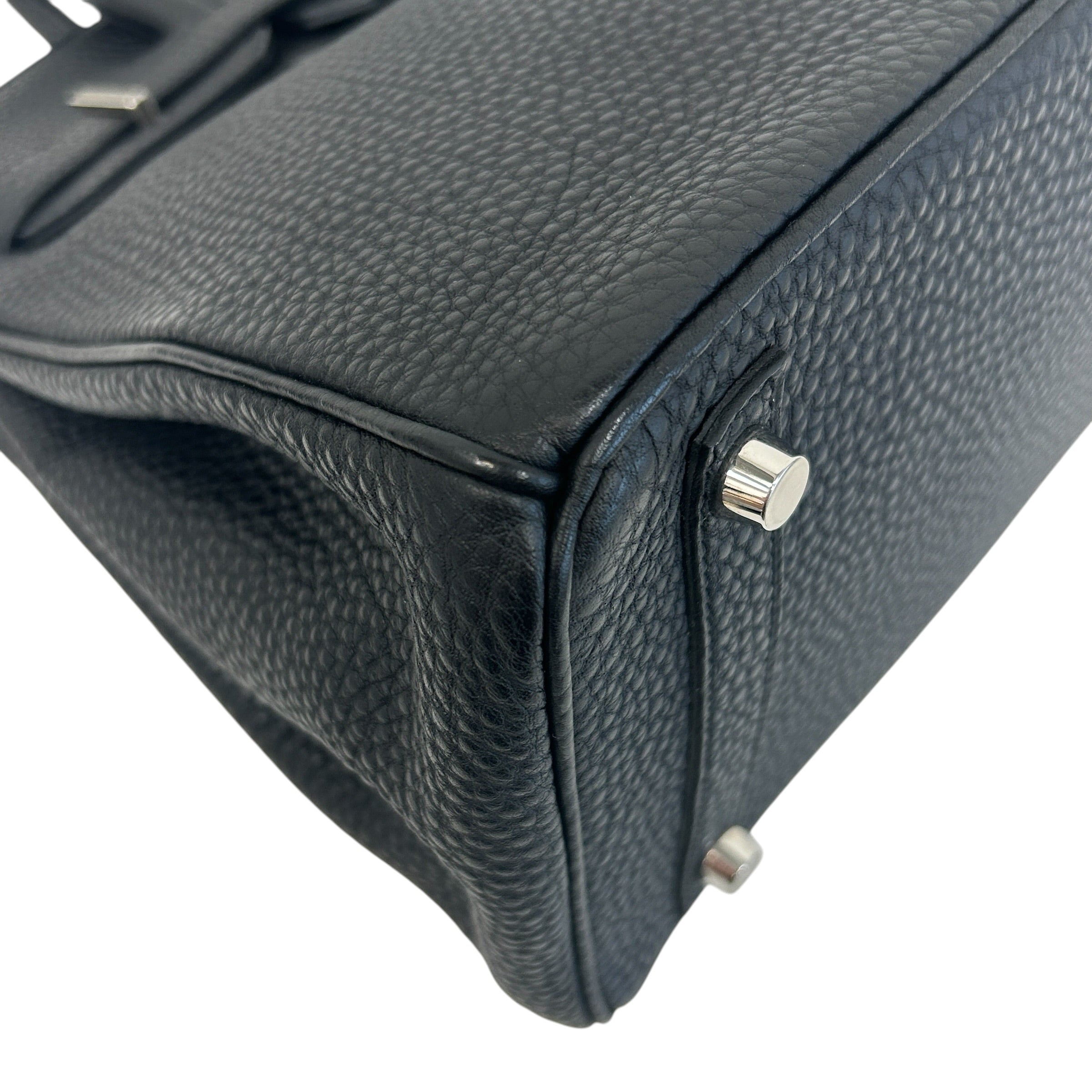 Black Clemence Leather Birkin 30 Bag w/PHW