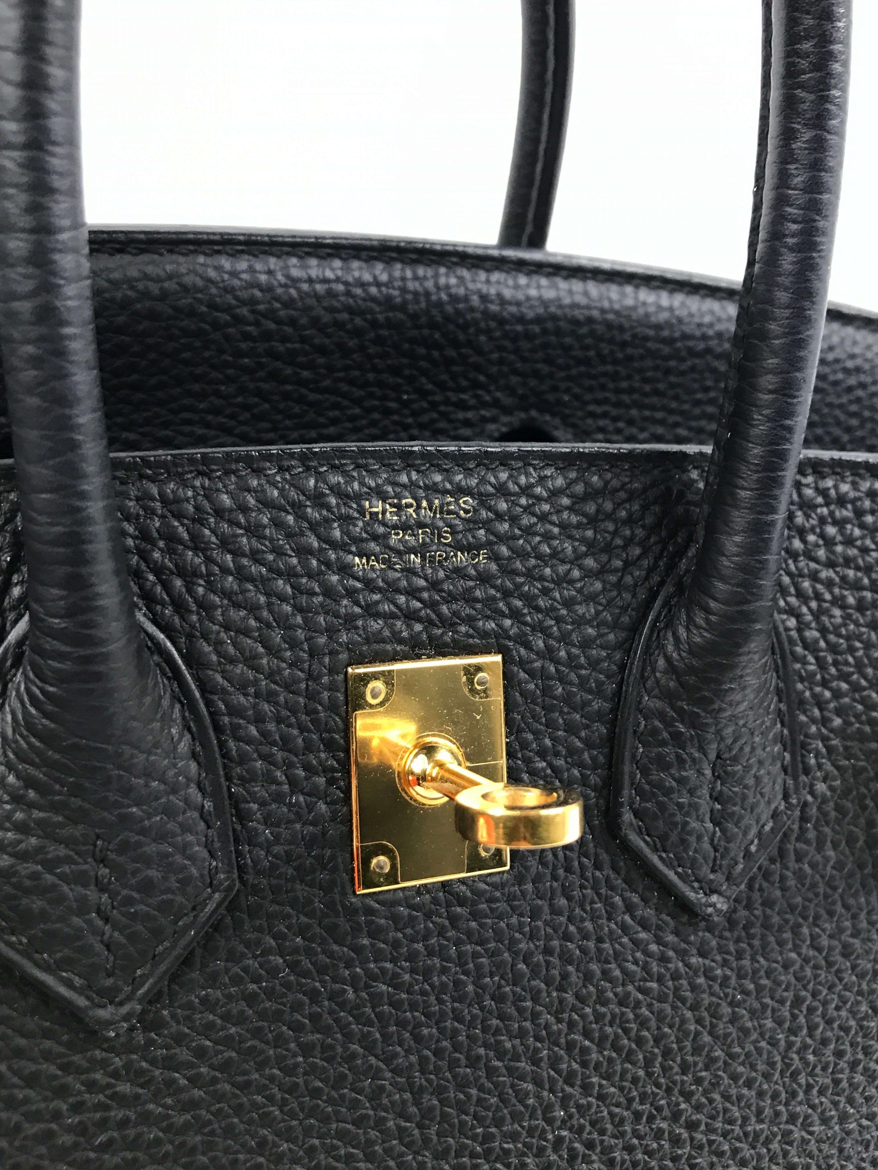 Birkin 25 black togo gold hardware hot sale