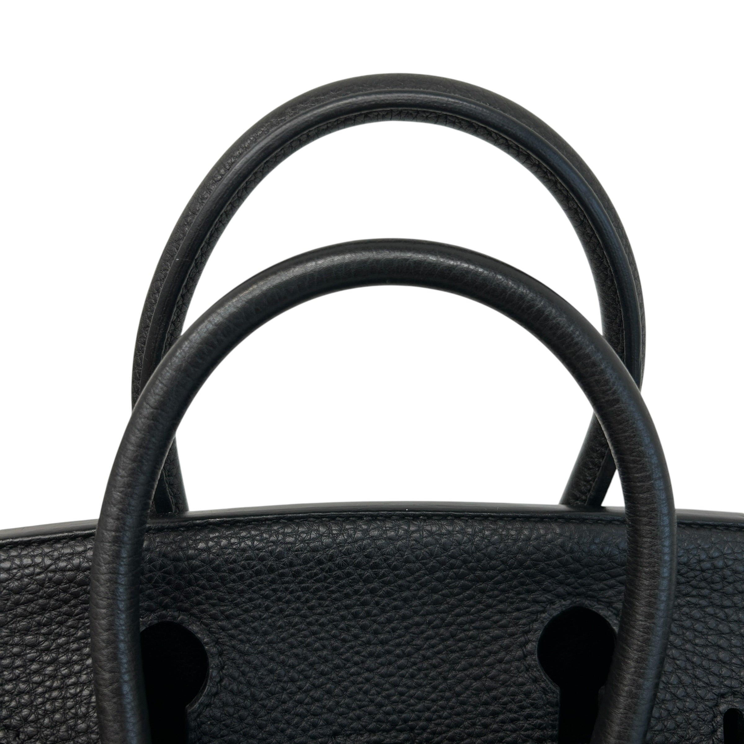 Black Clemence Leather Birkin 30 Bag w/PHW