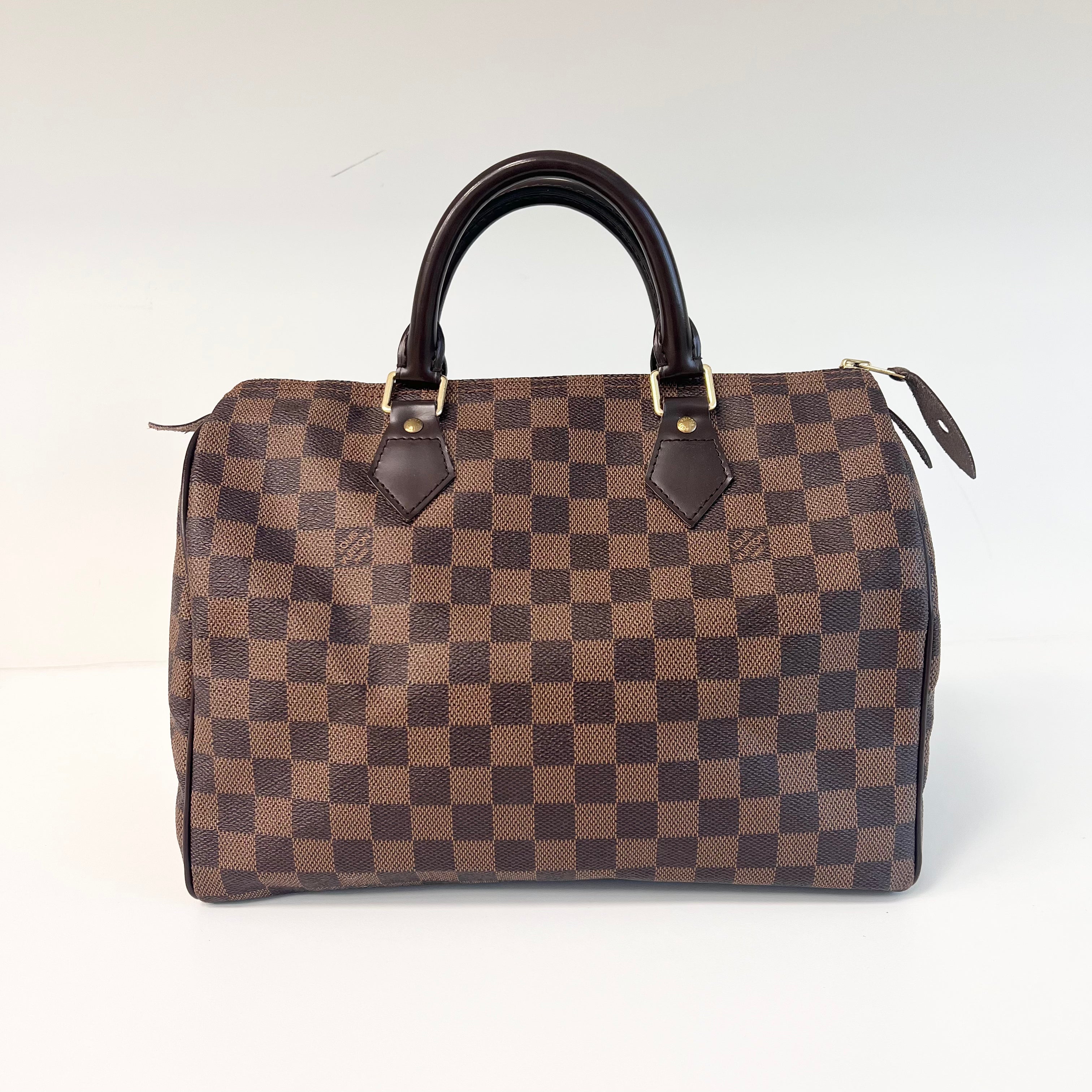 Damier Ebene Coated Canvas Speedy 30 w/GHW