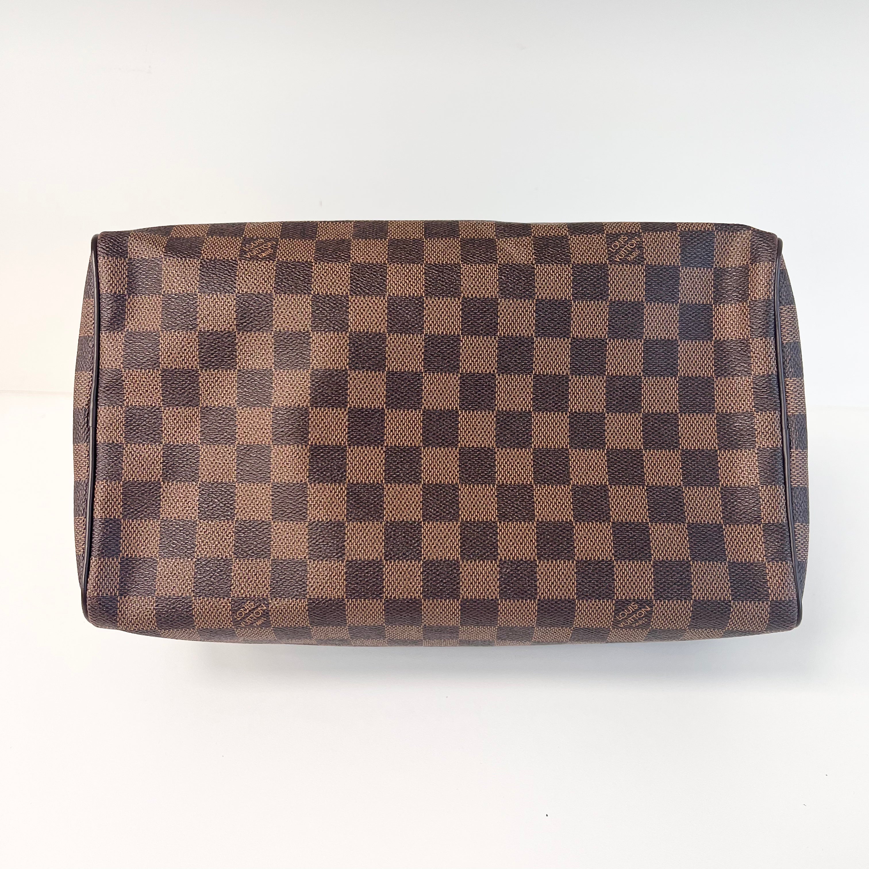 Damier Ebene Coated Canvas Speedy 30 w/GHW