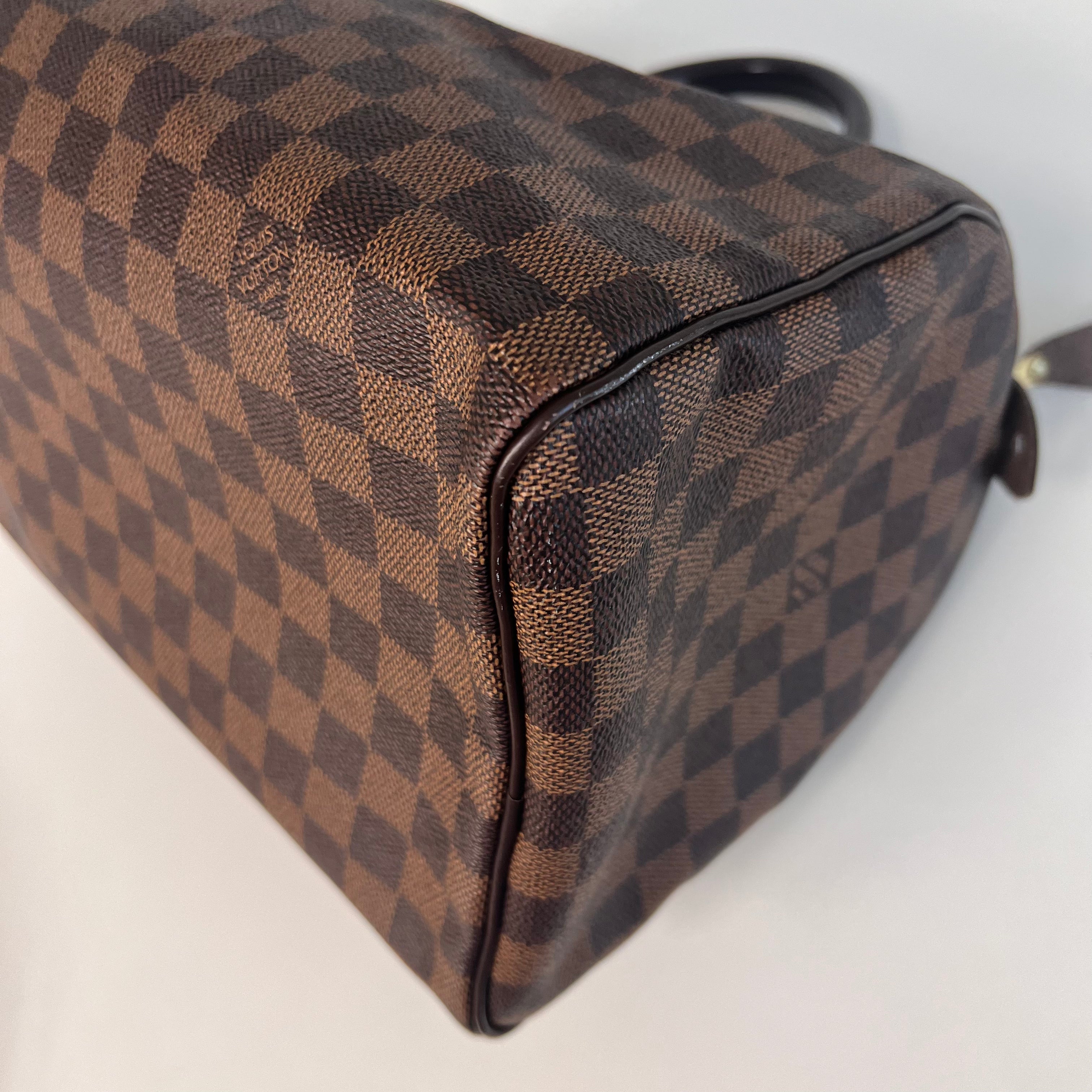 Damier Ebene Coated Canvas Speedy 30 w/GHW
