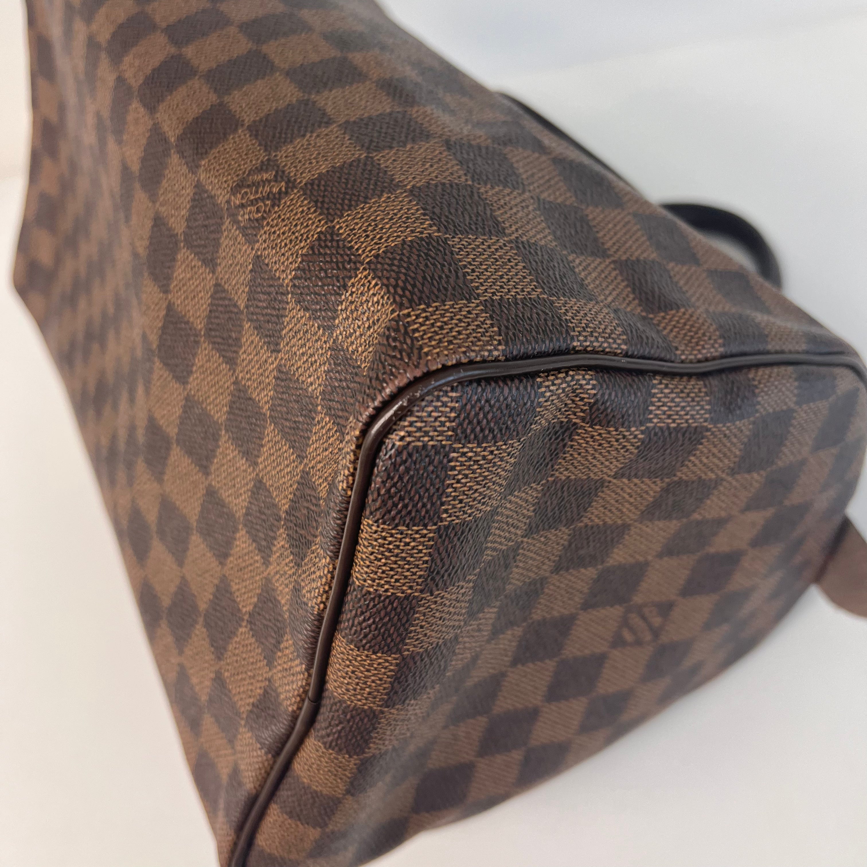 Damier Ebene Coated Canvas Speedy 30 w/GHW