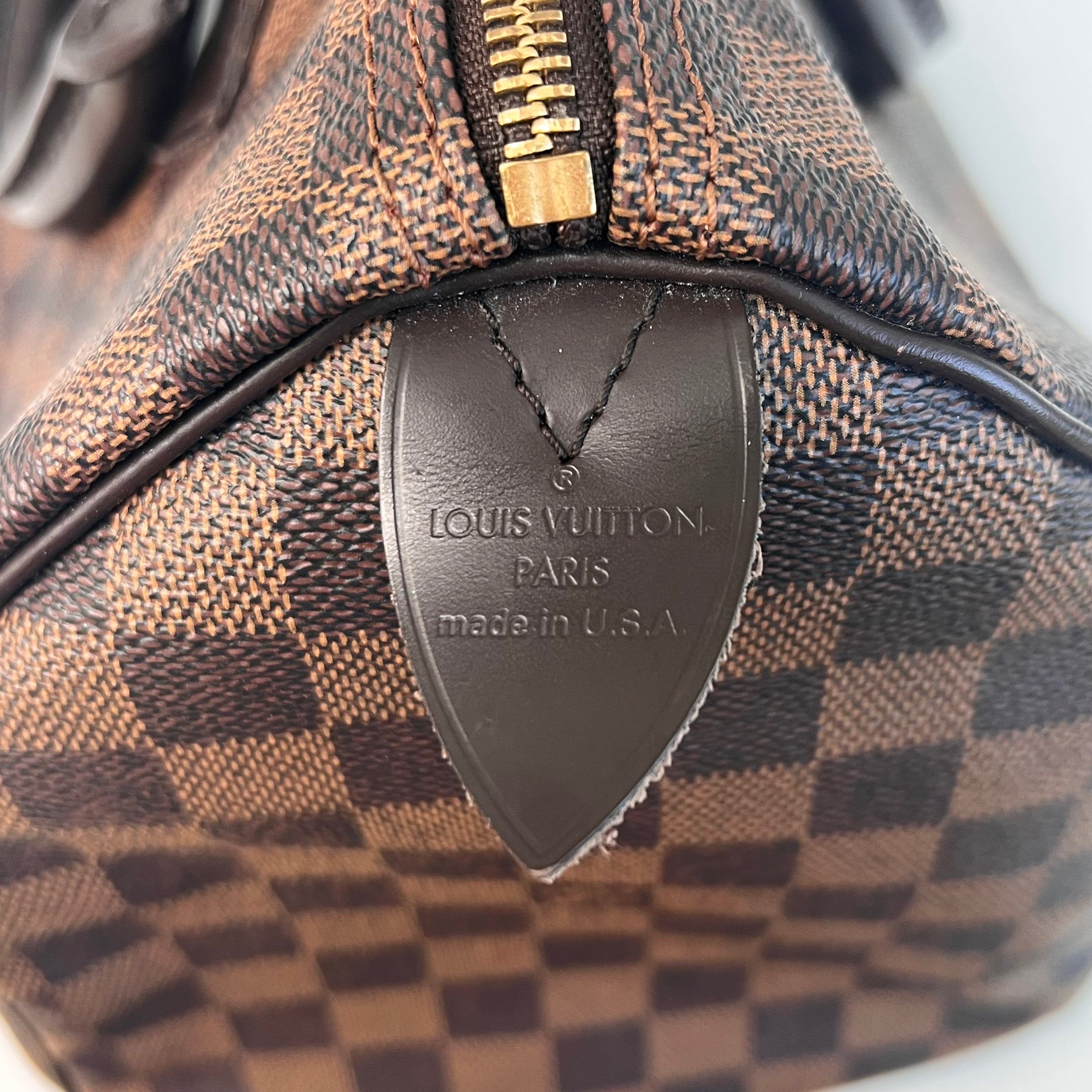 Damier Ebene Coated Canvas Speedy 30 w/GHW