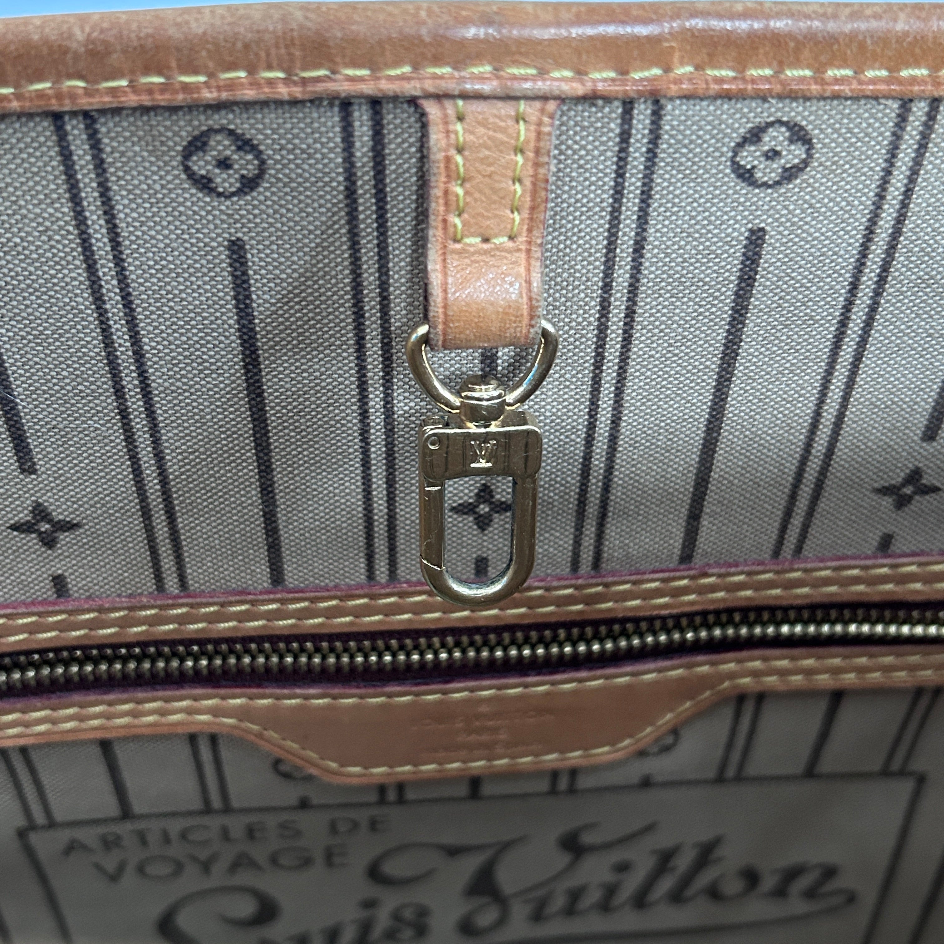 Monogram Coated Canvas Neverfull MM w/GHW