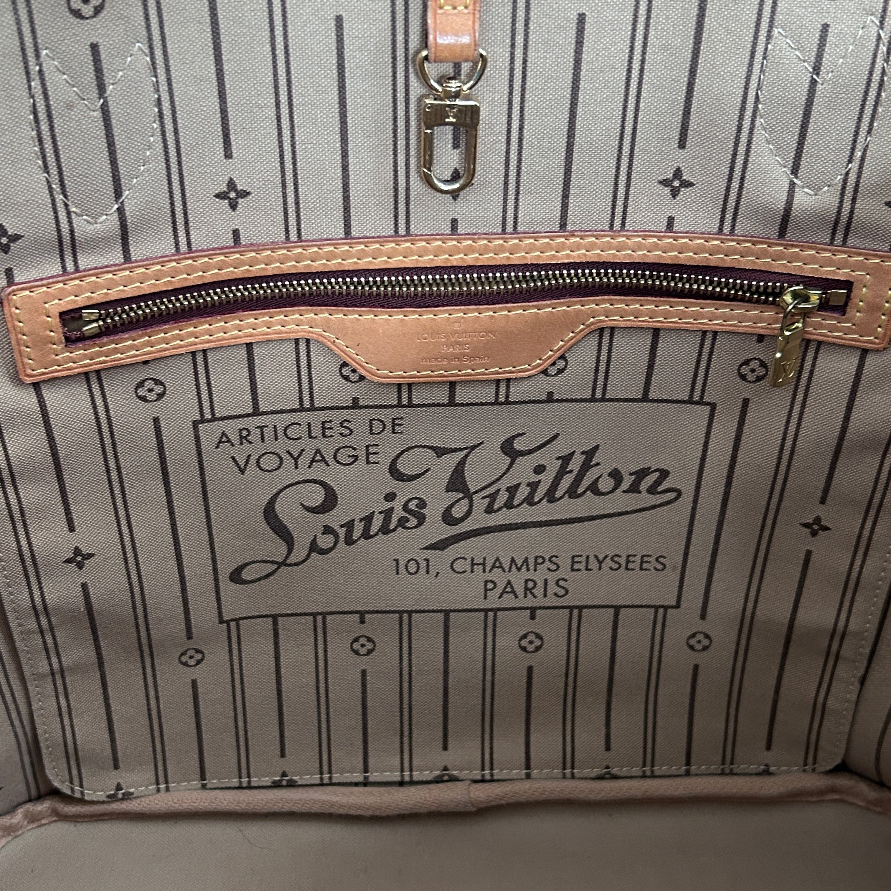 Monogram Coated Canvas Neverfull MM w/GHW