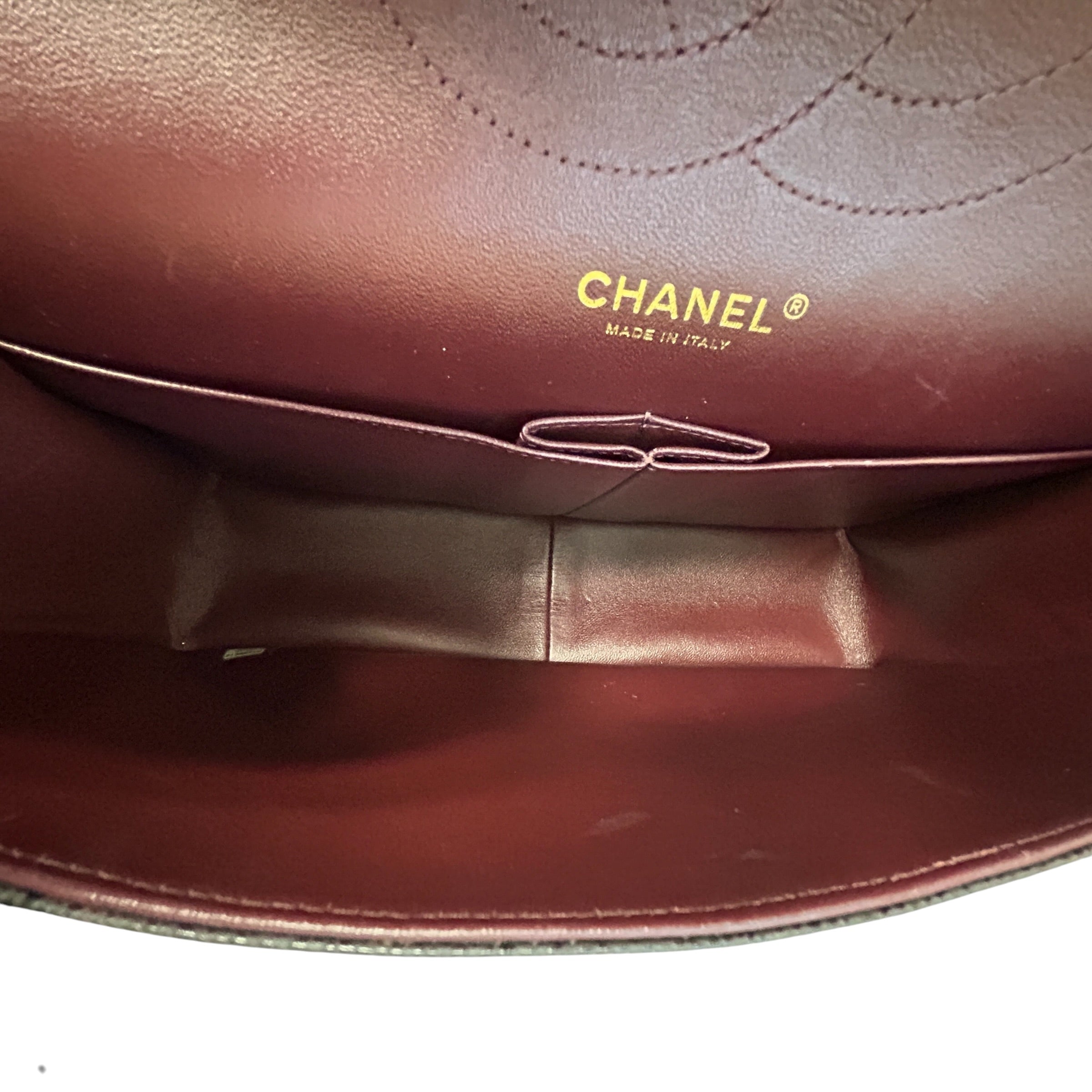 Black Caviar Leather Classic Jumbo Double Flap Bag w/GHW