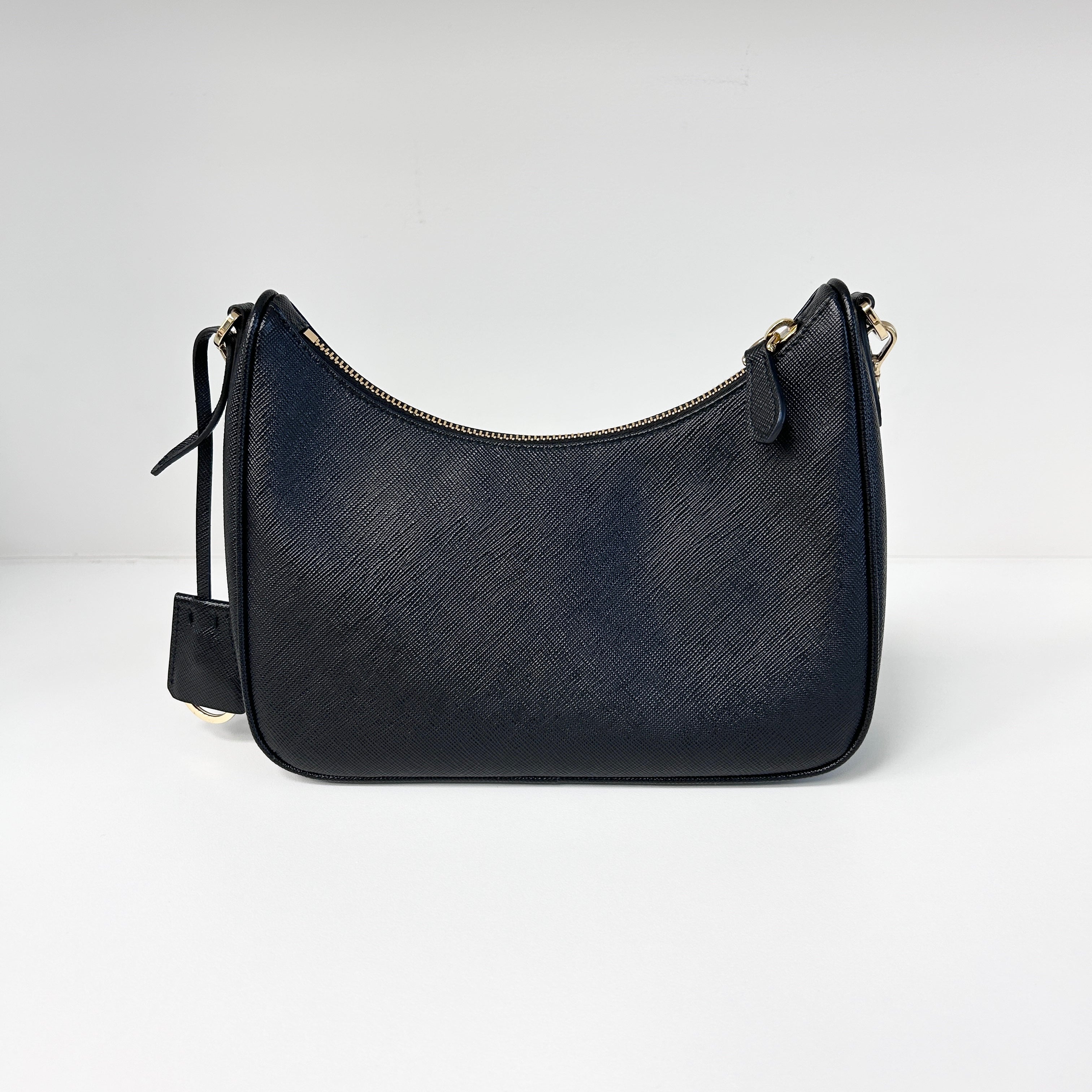 Re-Edition 2005 Black Saffiano Leather Bag w/GHW