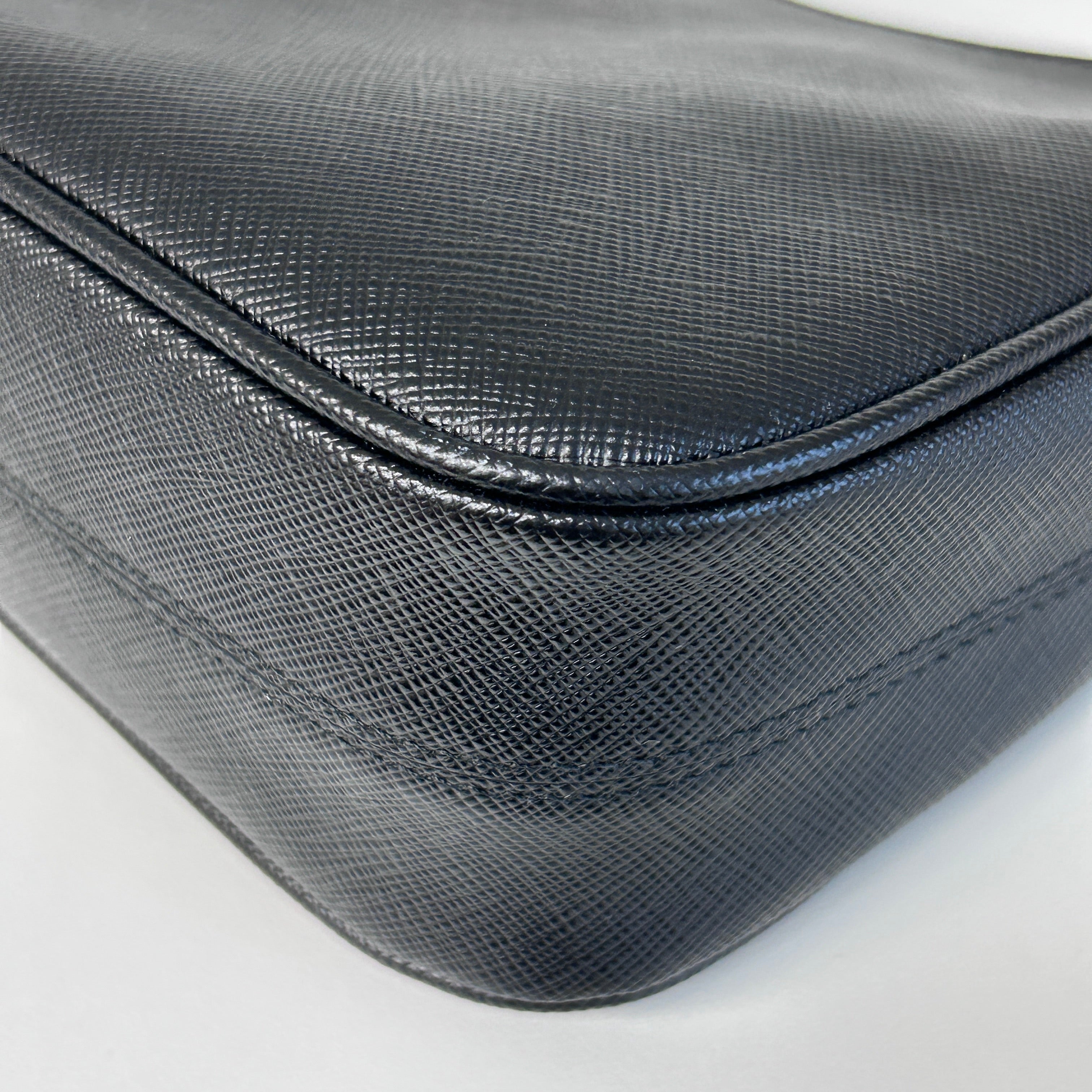 Re-Edition 2005 Black Saffiano Leather Bag w/GHW