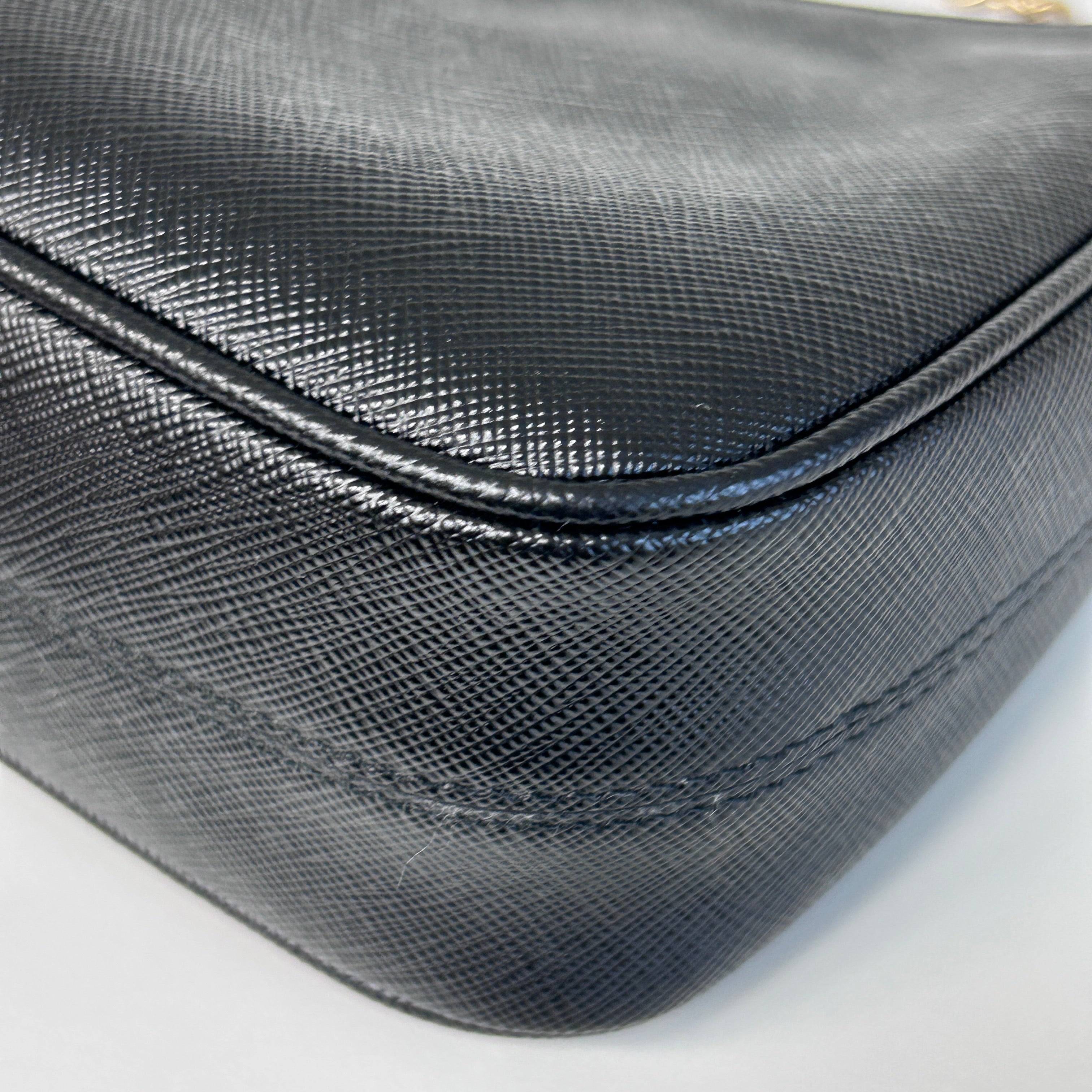 Re-Edition 2005 Black Saffiano Leather Bag w/GHW