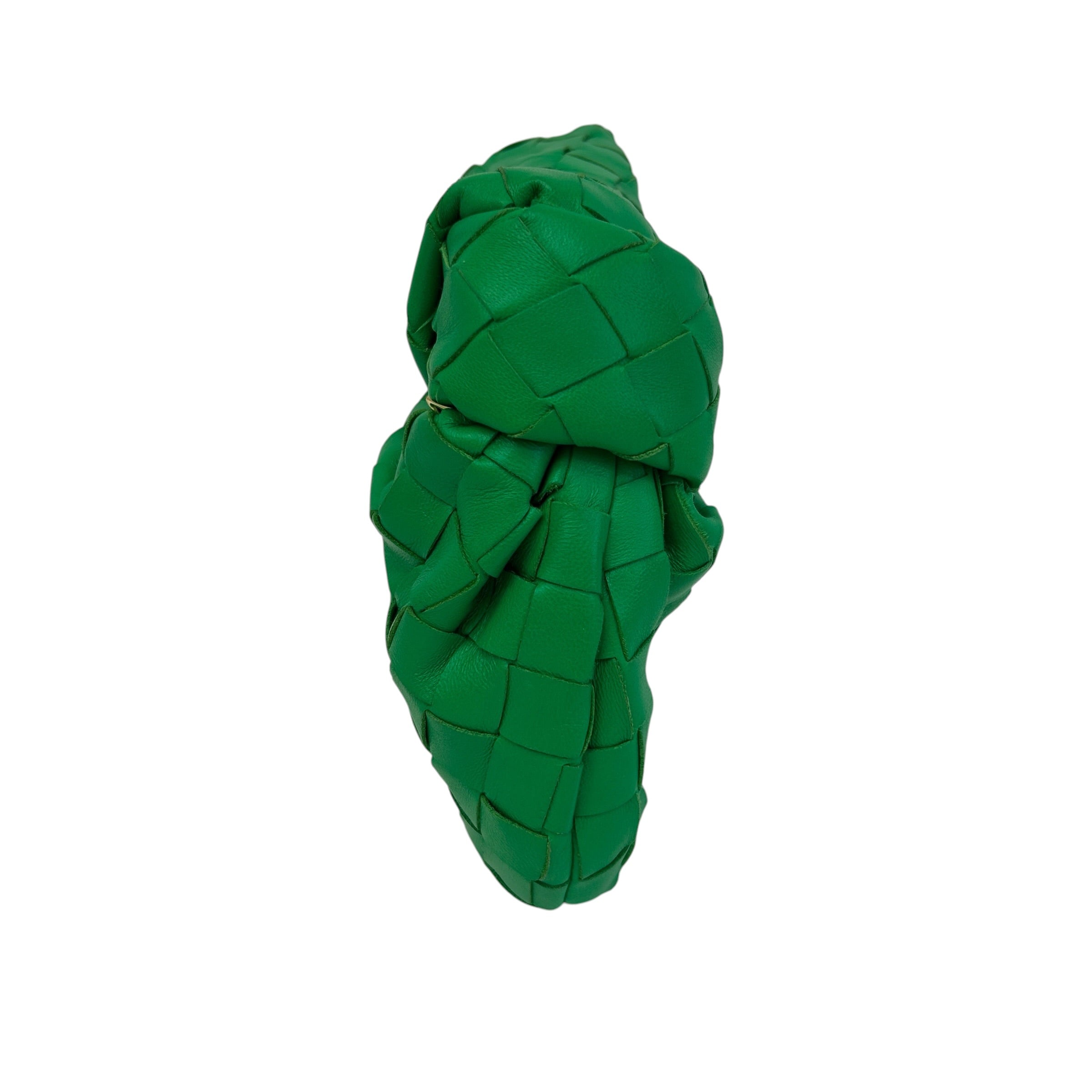 Parakeet Green Intrecciato Woven Nappa Leather Mini Jodie Bag