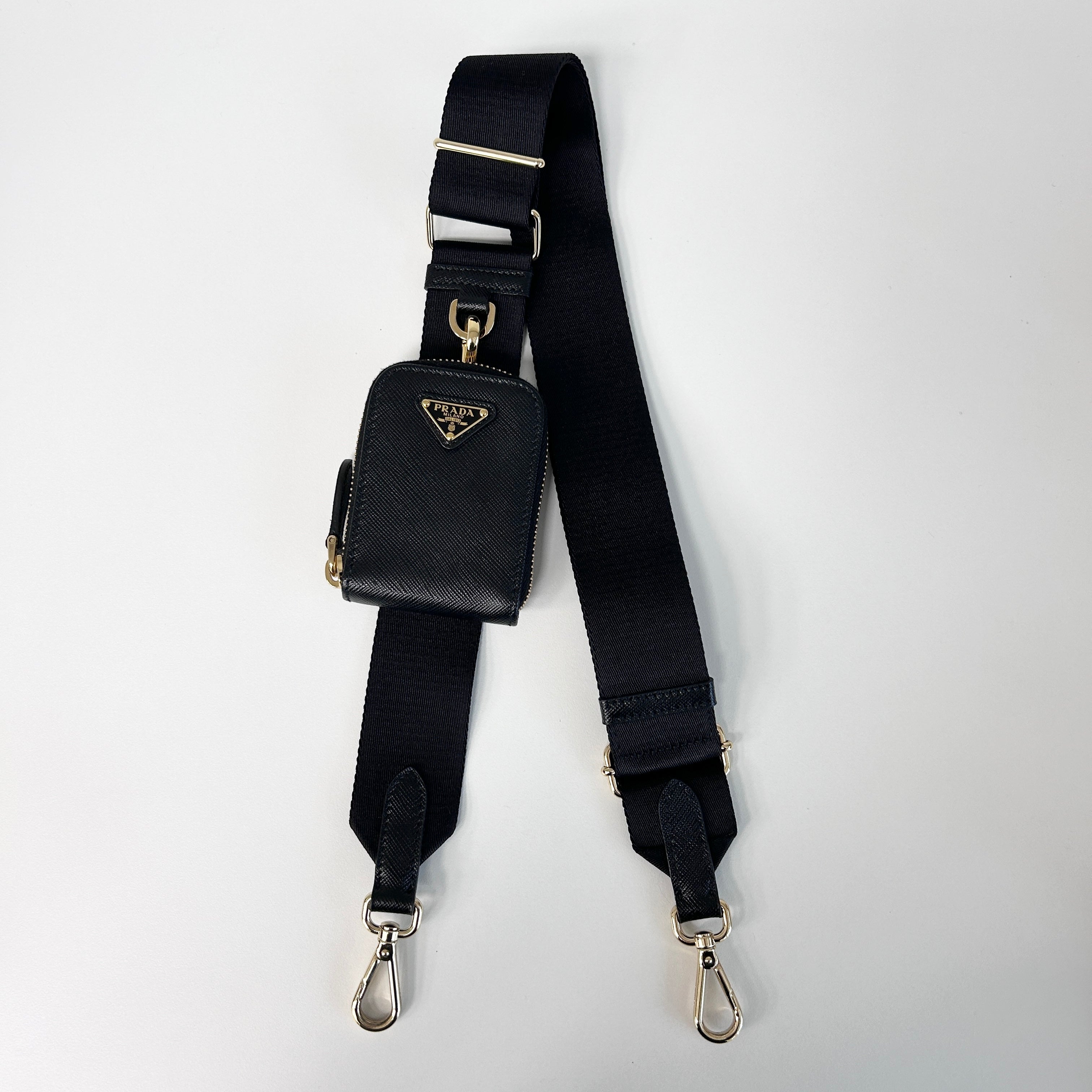 Re-Edition 2005 Black Saffiano Leather Bag w/GHW
