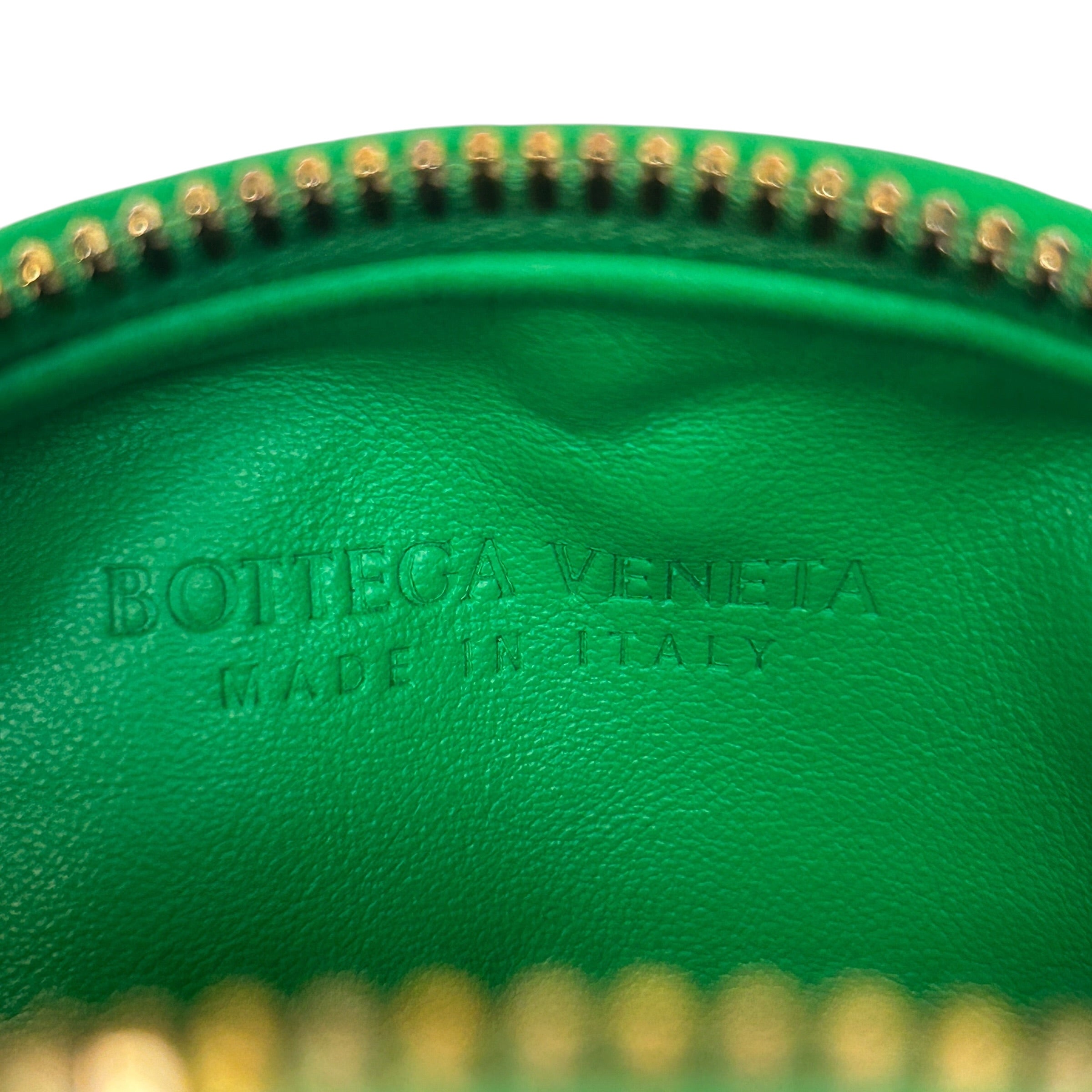 Parakeet Green Intrecciato Woven Nappa Leather Mini Jodie Bag