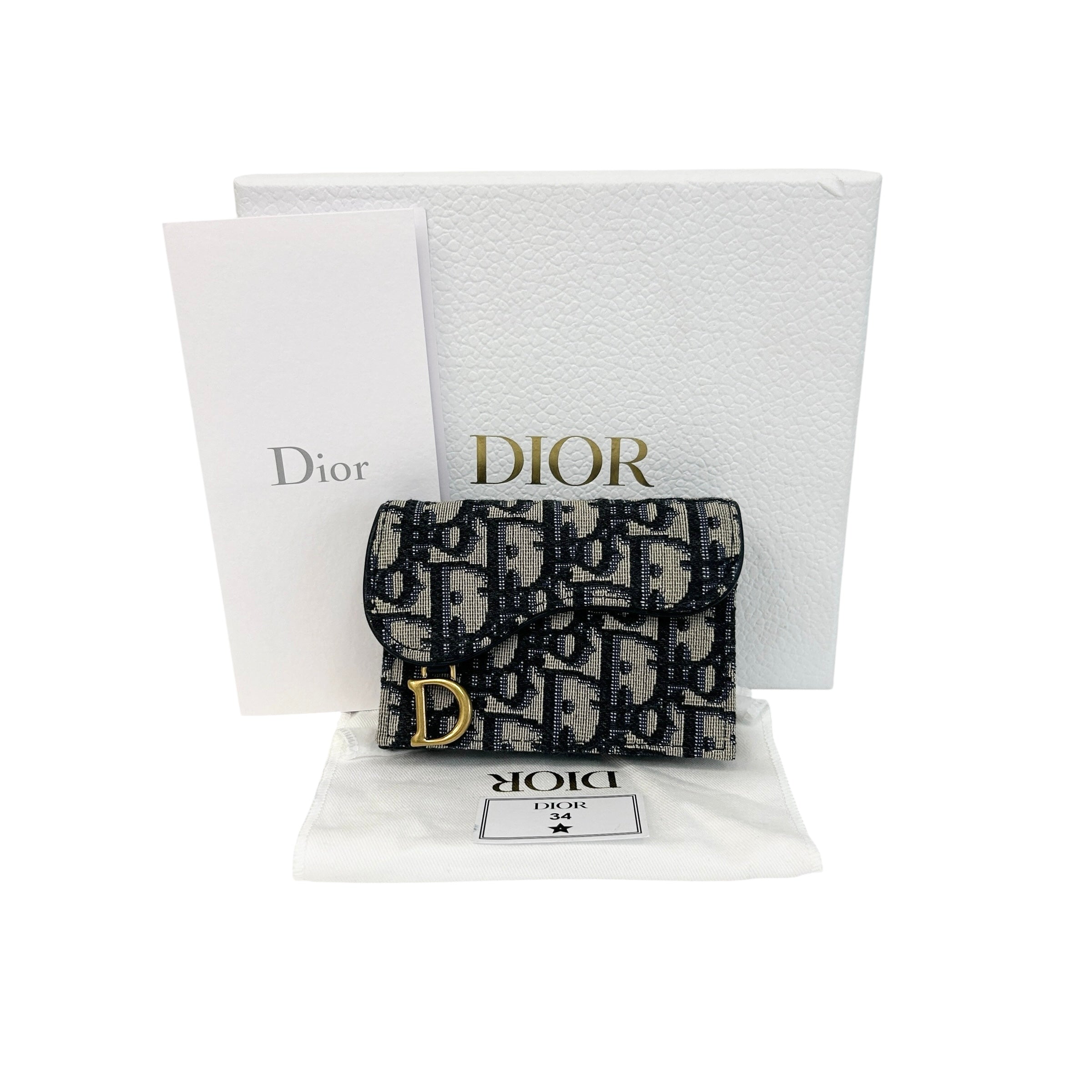 Blue Logo Saddle Card Holder w/GHW,
