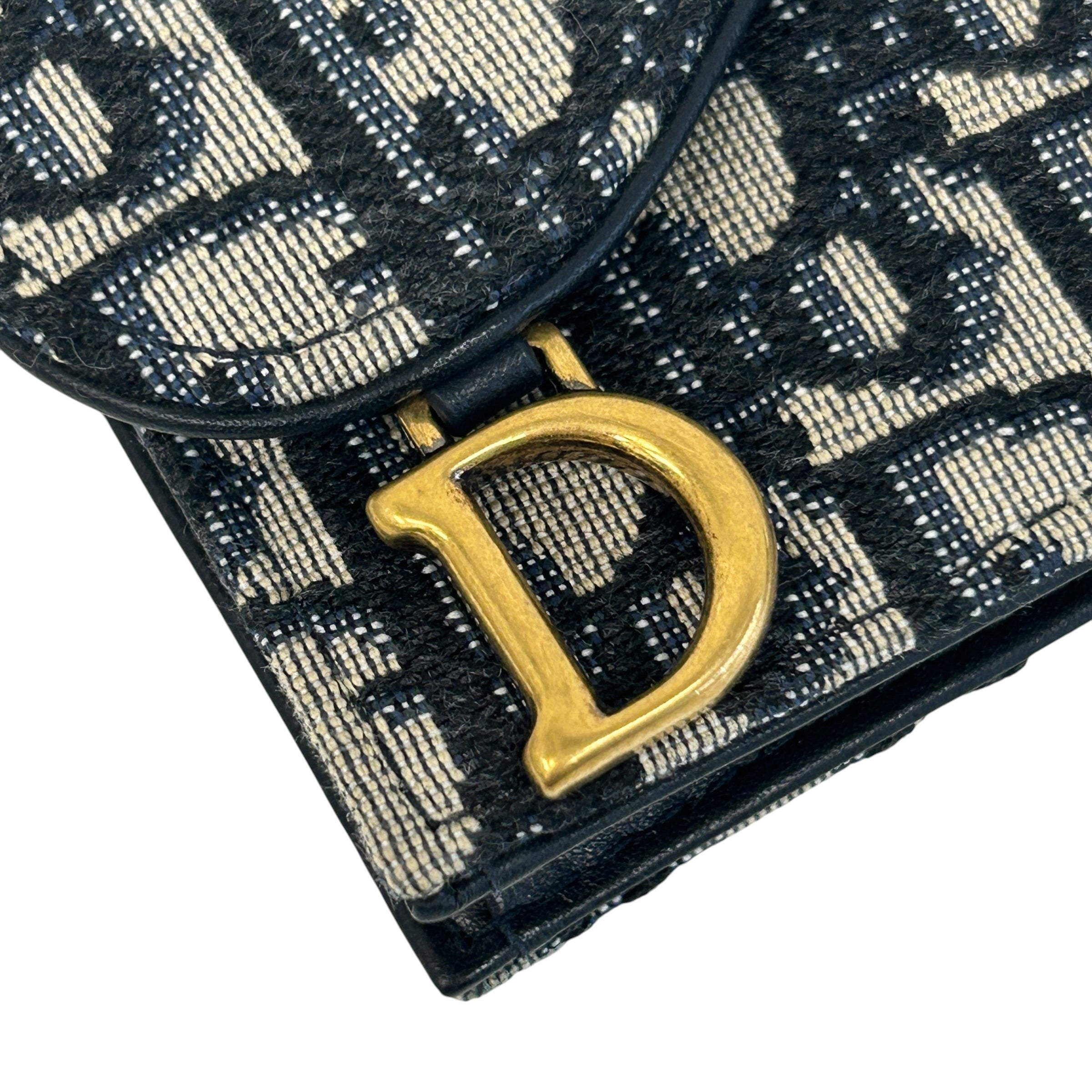 Blue Logo Saddle Card Holder w/GHW,