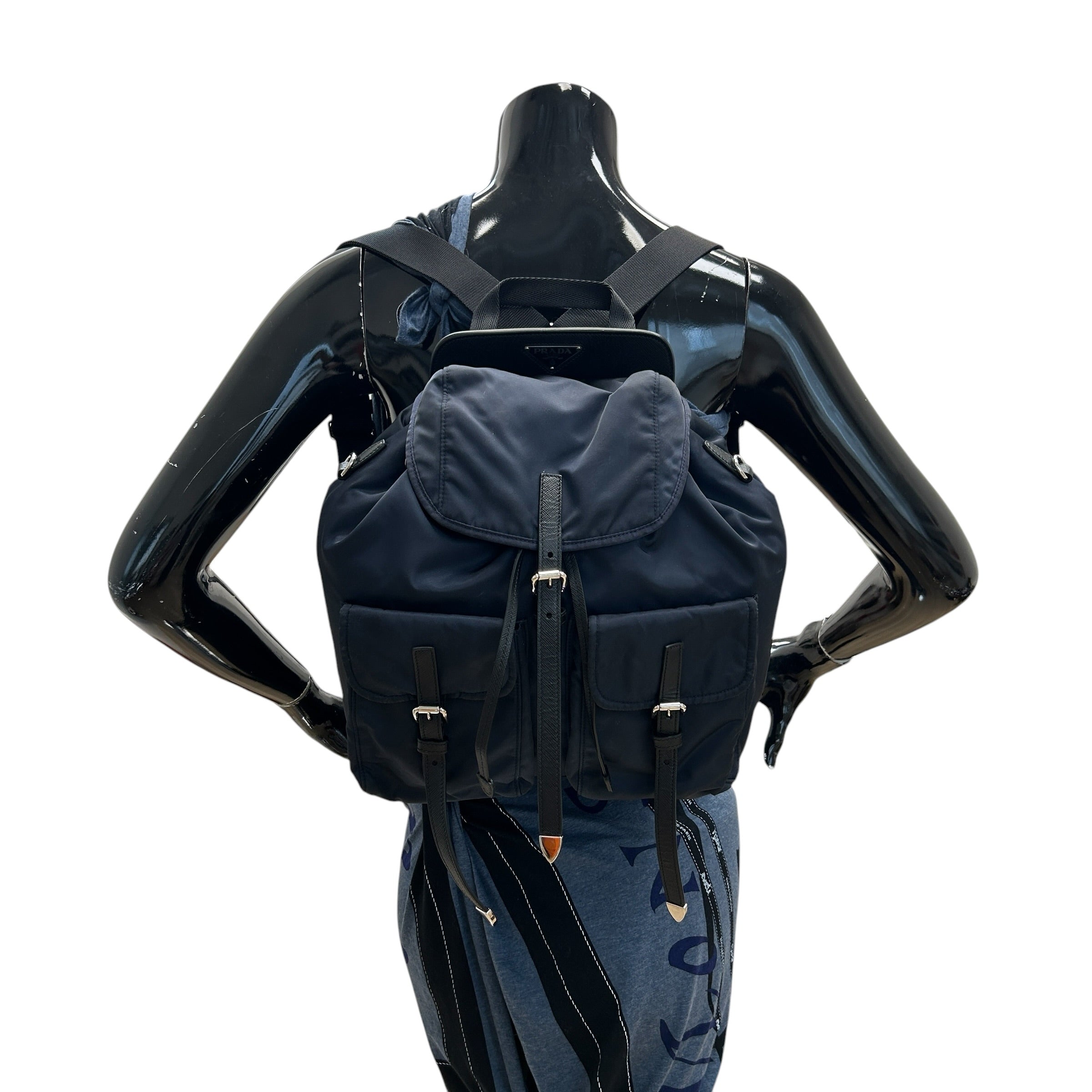 Navy Re-Nylon Backpack