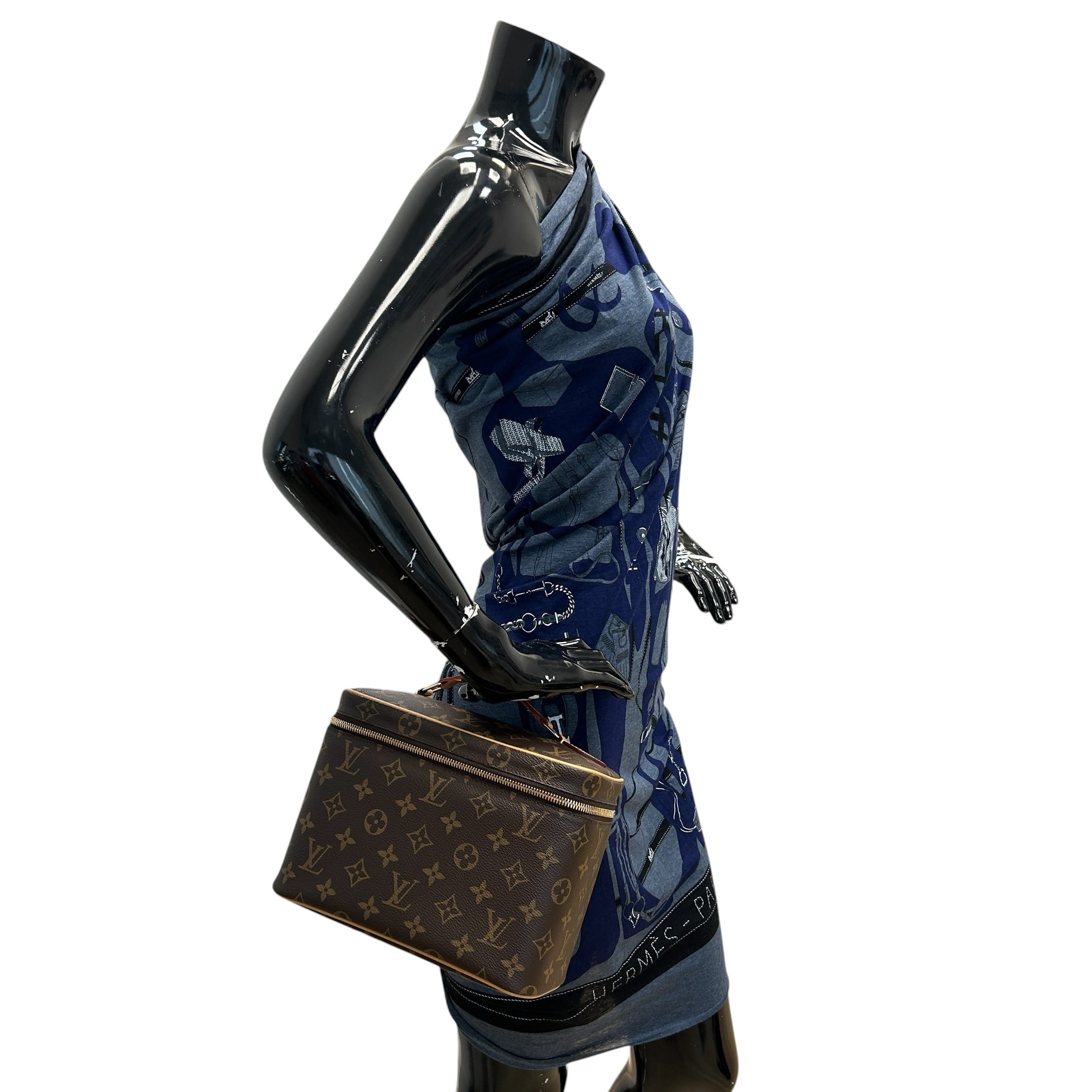Monogram Canvas Nice BB Vanity Case W/GHW