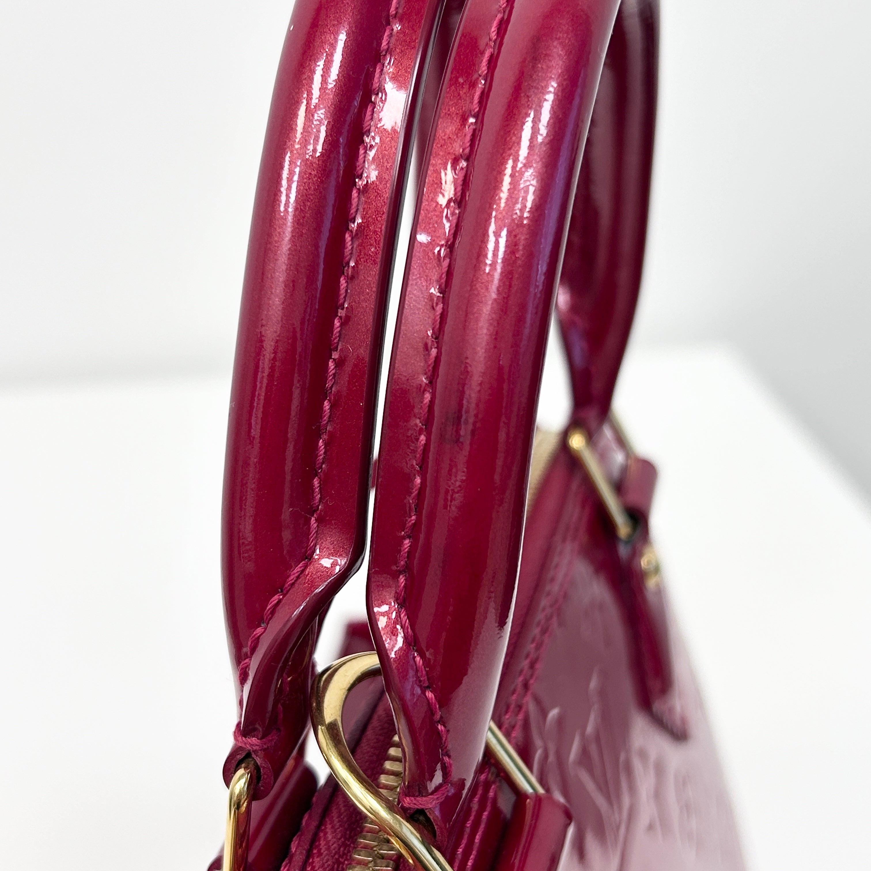 Indian Rose Monogram Vernis Leather Alma BB Bag w/GHW