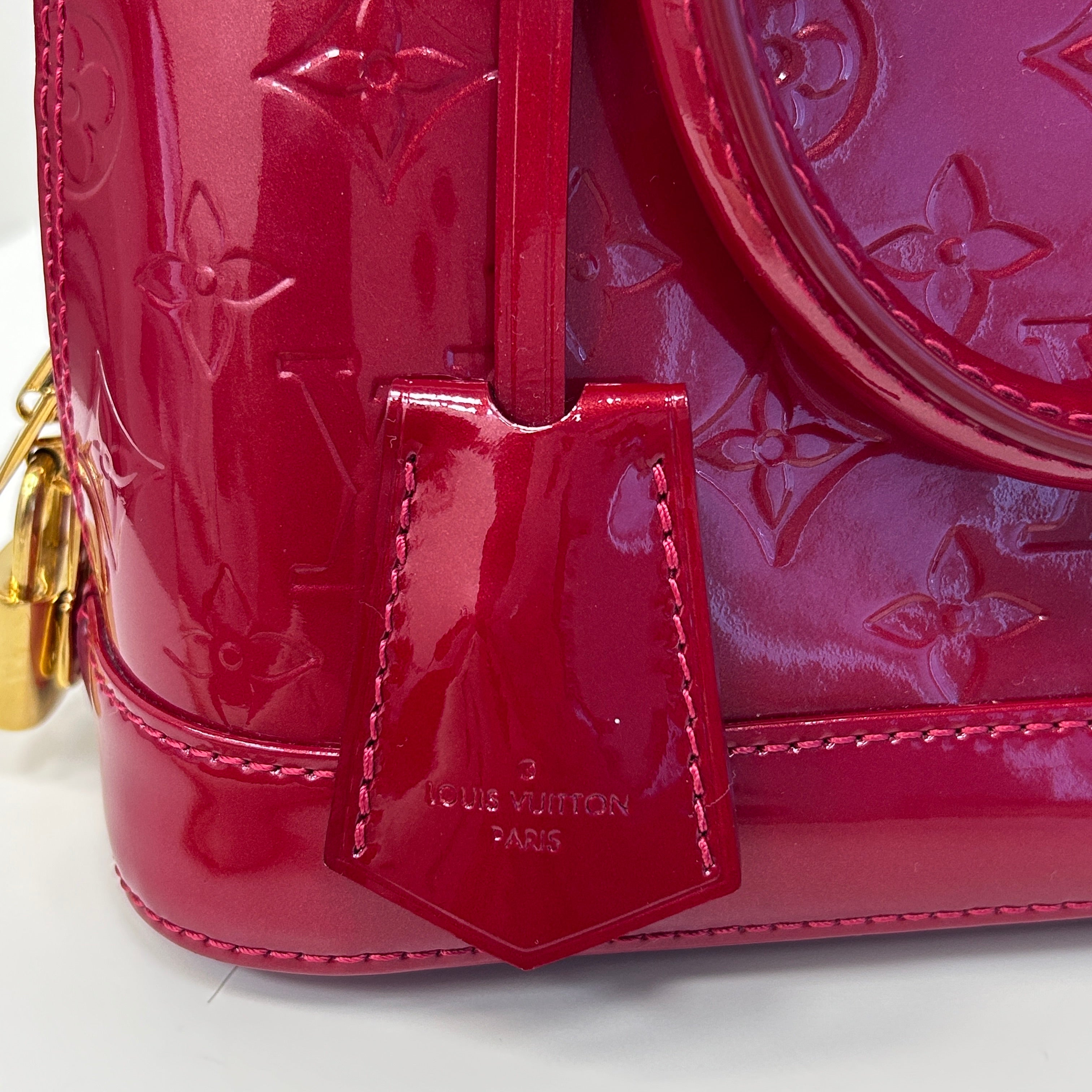 Indian Rose Monogram Vernis Leather Alma BB Bag w/GHW