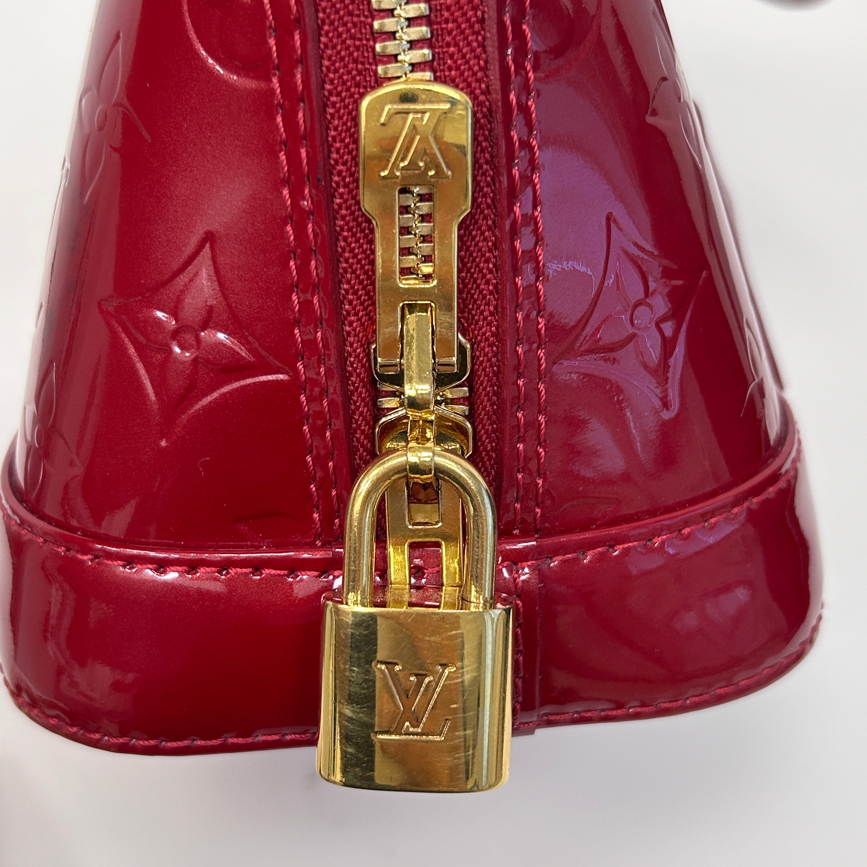 Indian Rose Monogram Vernis Leather Alma BB Bag w/GHW