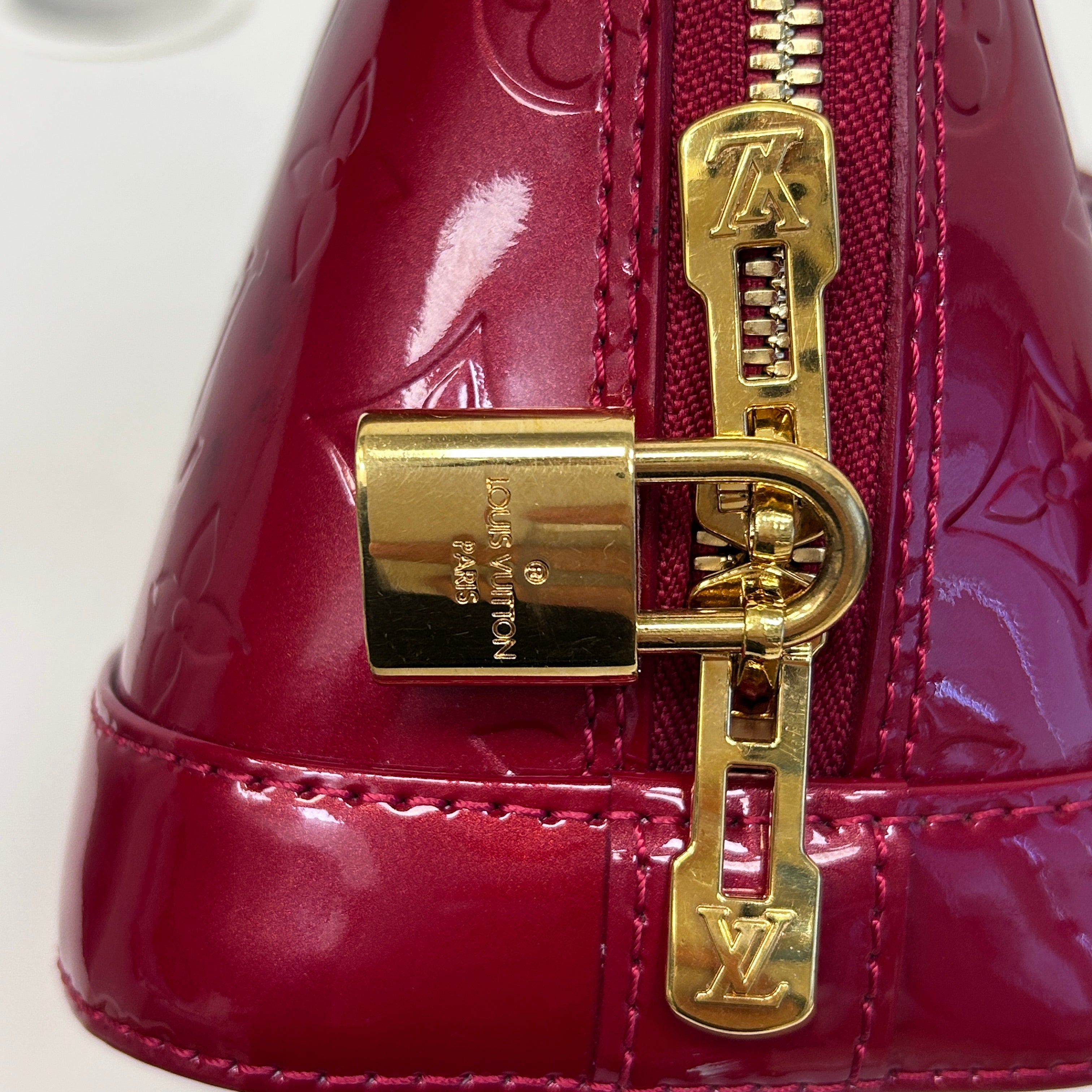 Indian Rose Monogram Vernis Leather Alma BB Bag w/GHW