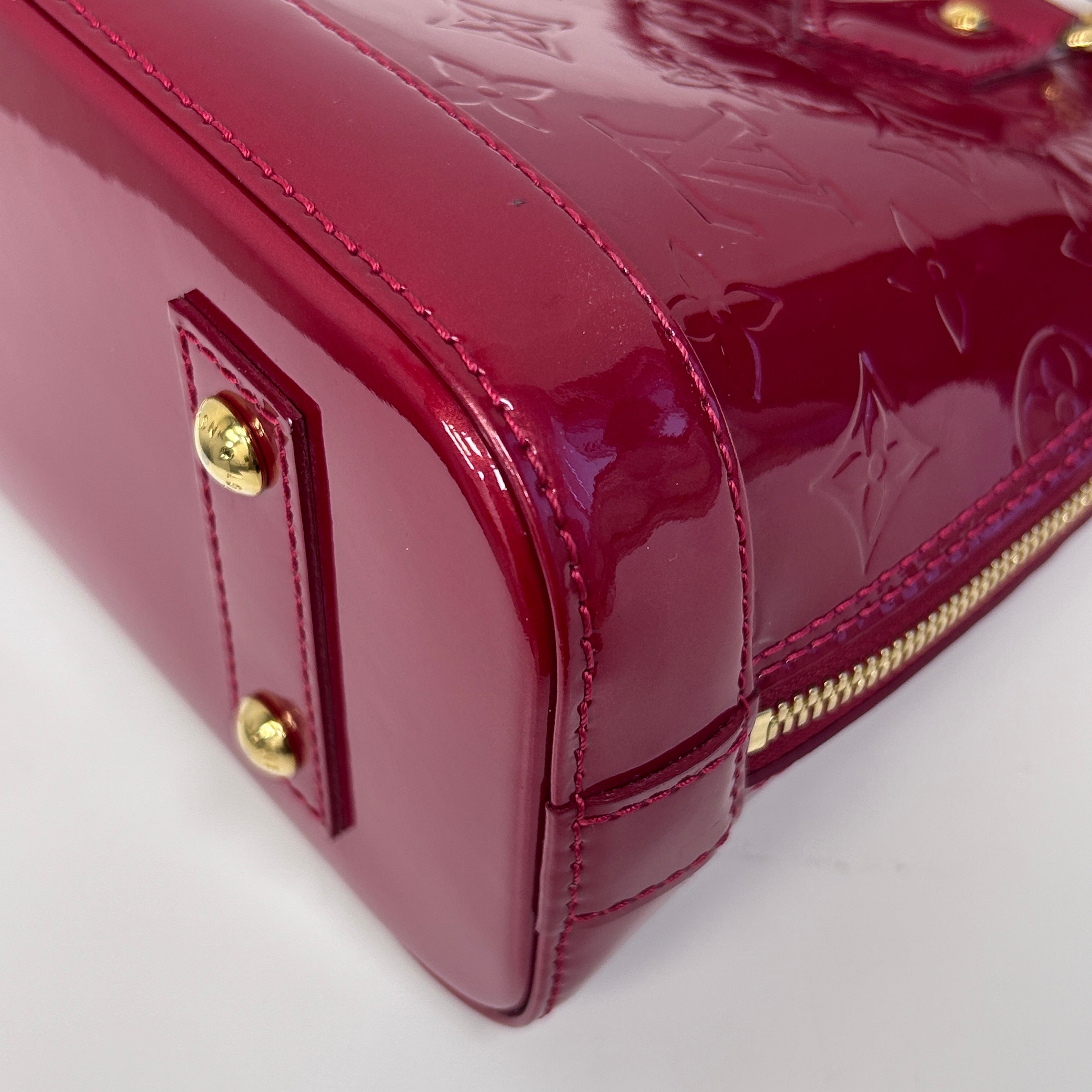 Indian Rose Monogram Vernis Leather Alma BB Bag w/GHW