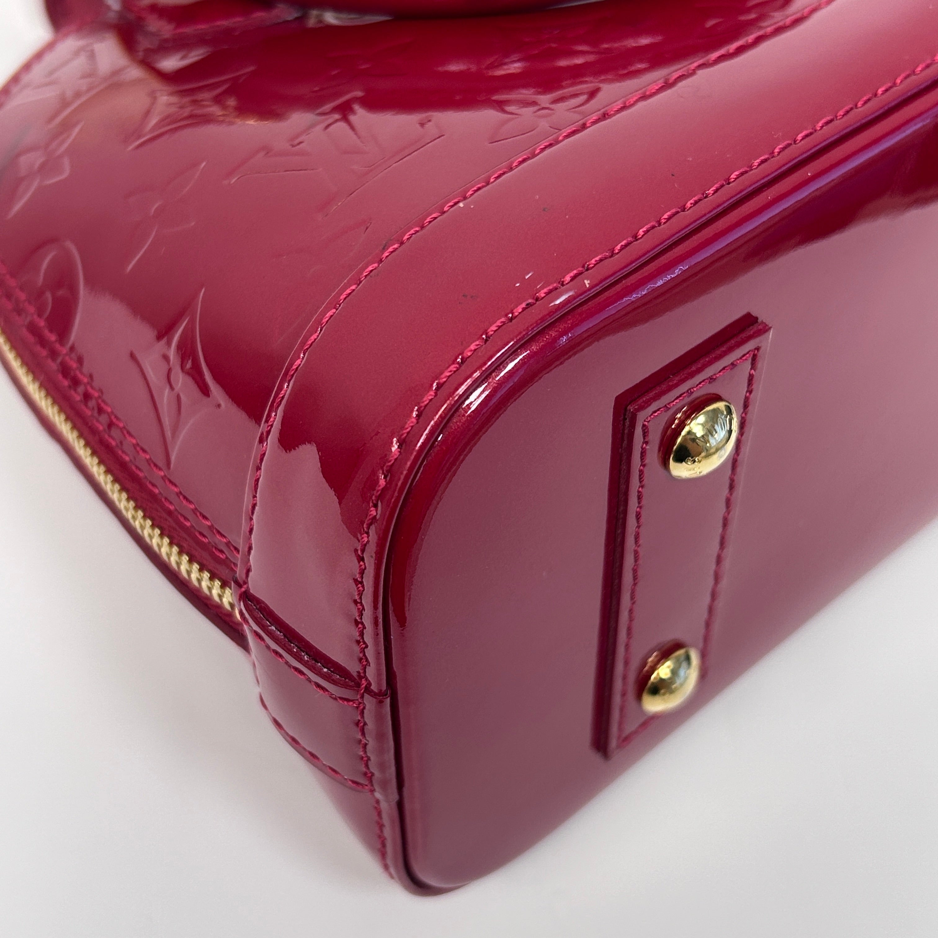 Indian Rose Monogram Vernis Leather Alma BB Bag w/GHW