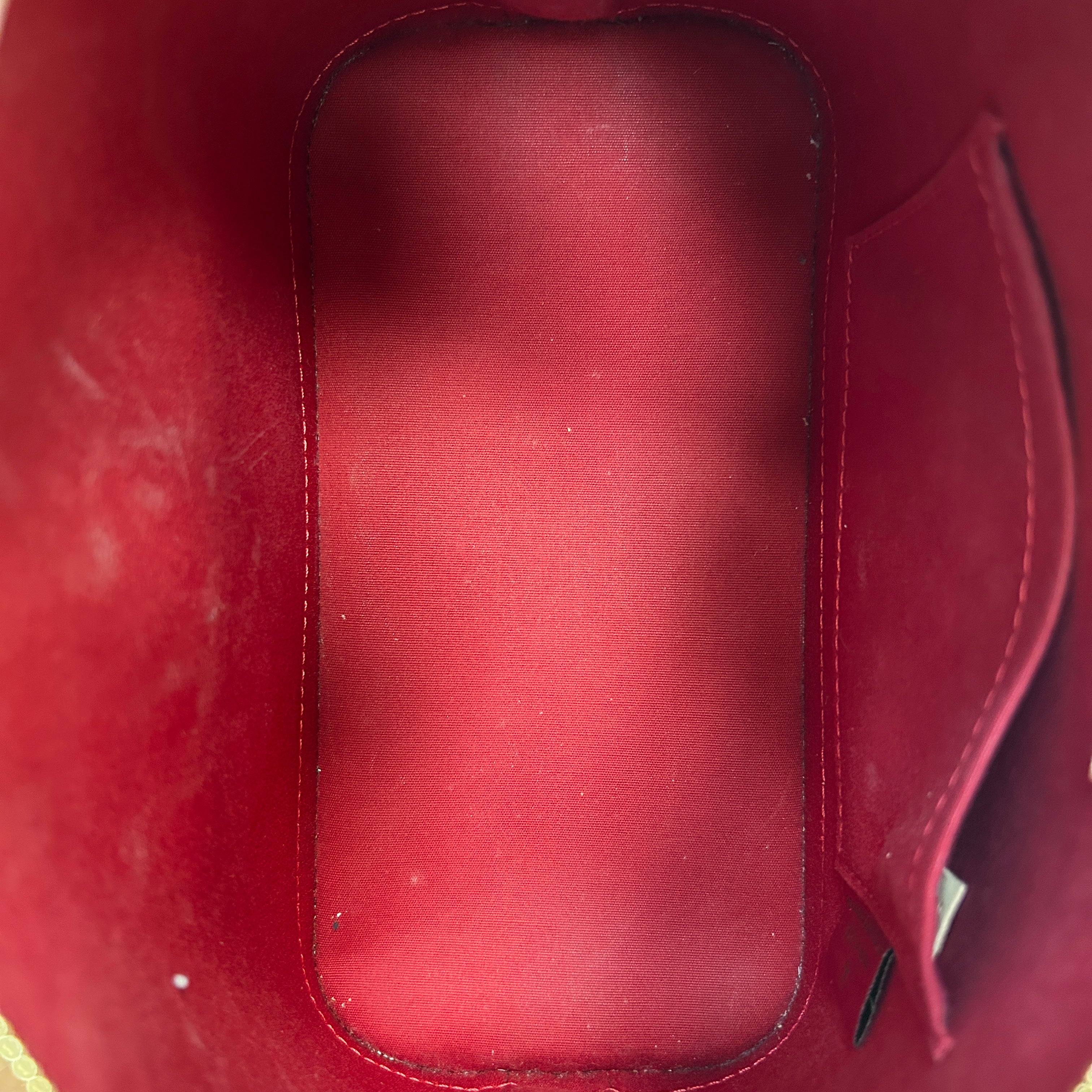 Indian Rose Monogram Vernis Leather Alma BB Bag w/GHW