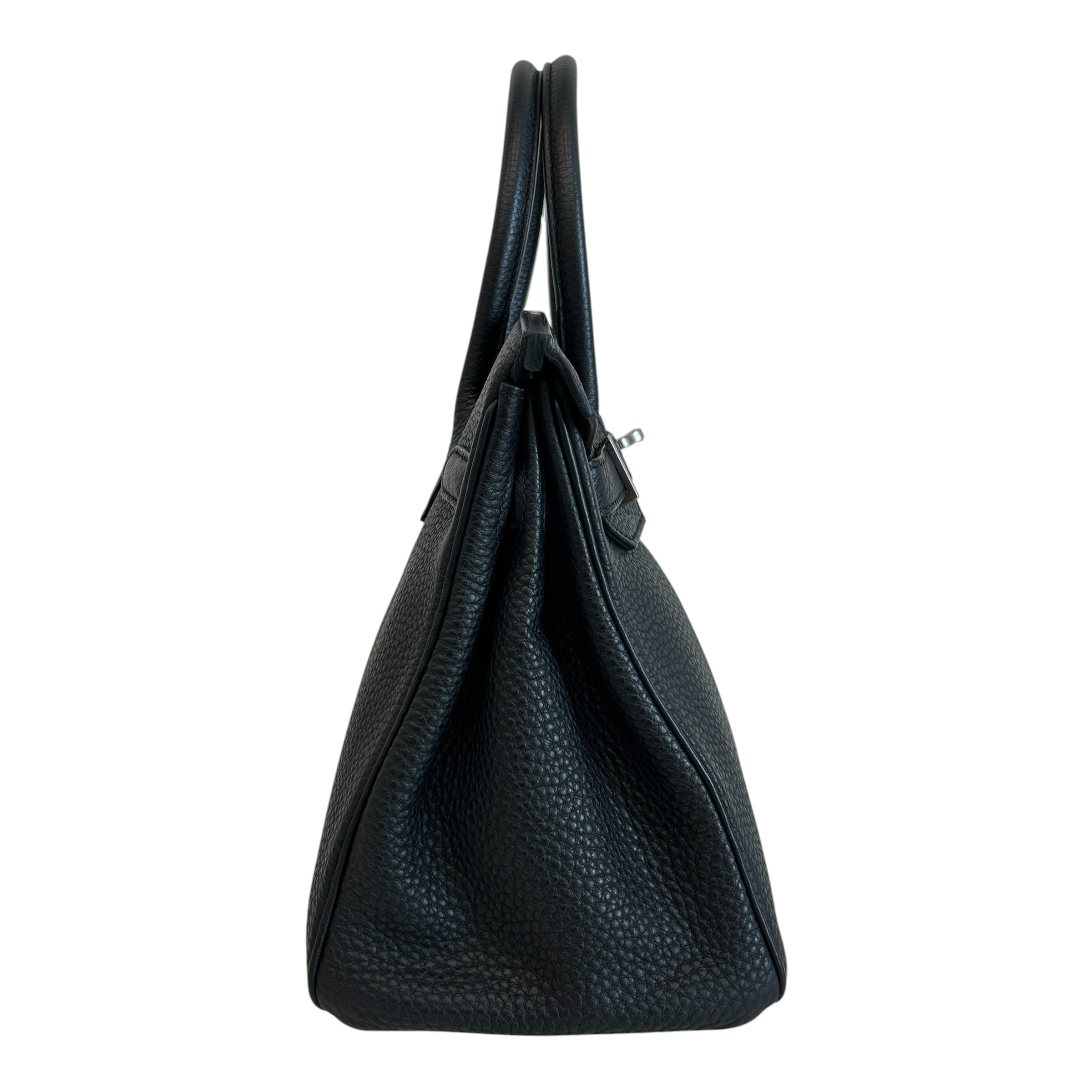 Black Togo Leather Birkin 30 Bag w/PHW - Haute Classics
