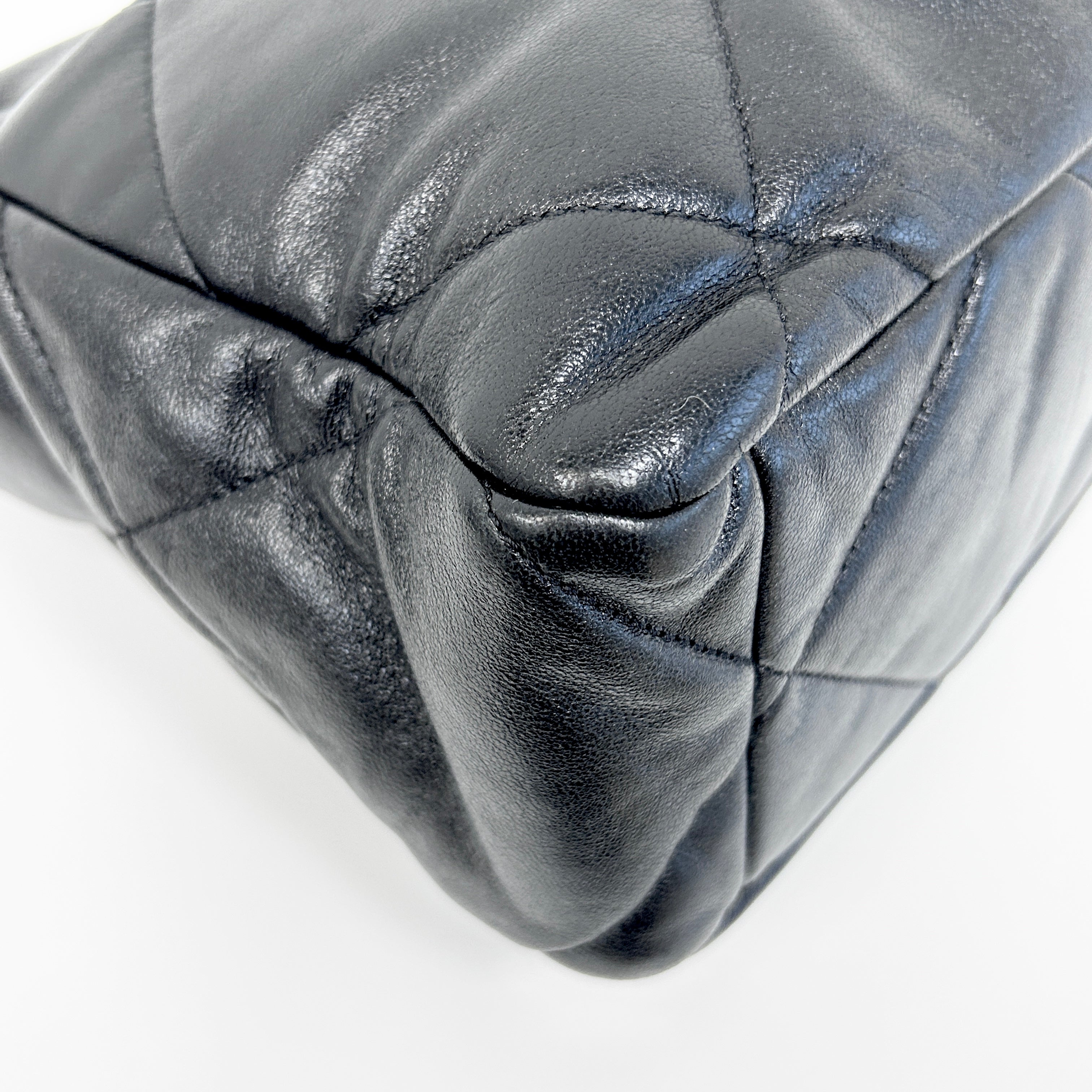 Chanel 19 Black Lambskin Large Flap Bag w/Mixed HW