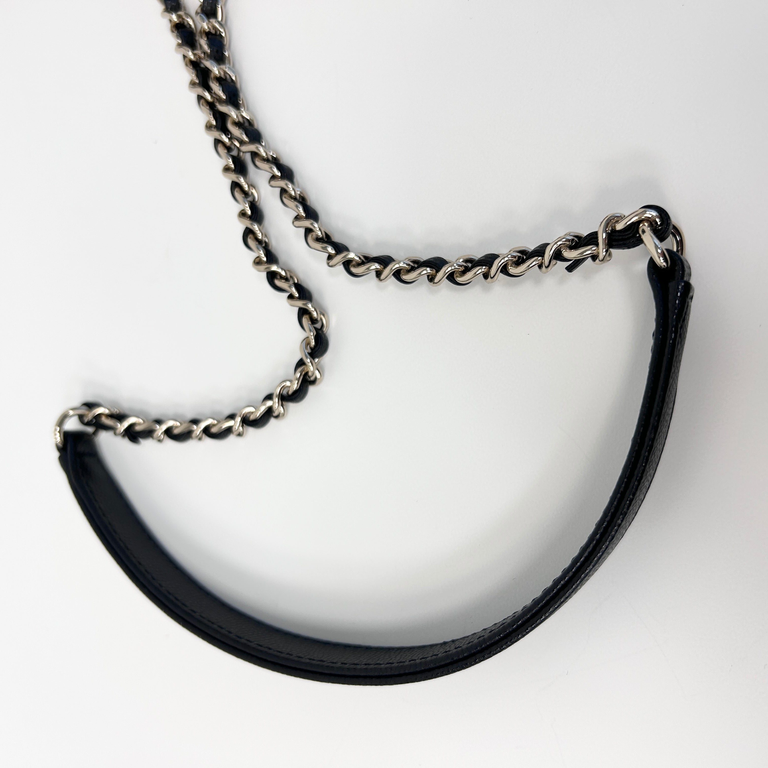 Black Quilted Caviar Leather Mini Coco Handle Bag w/LGHW