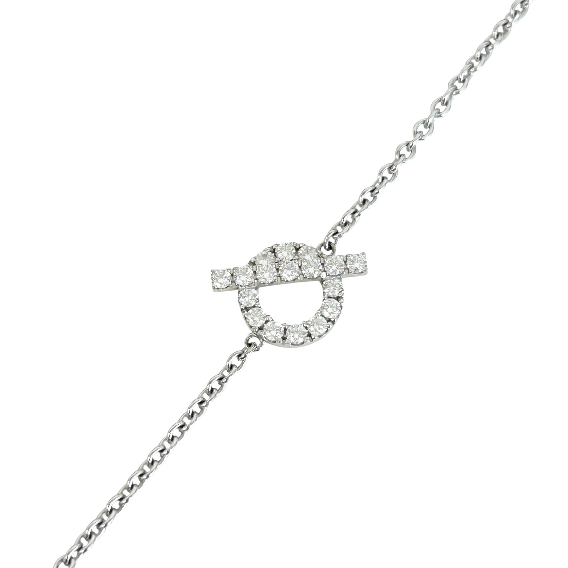 Finesse 18K White Gold w/18 Diamonds Bracelet