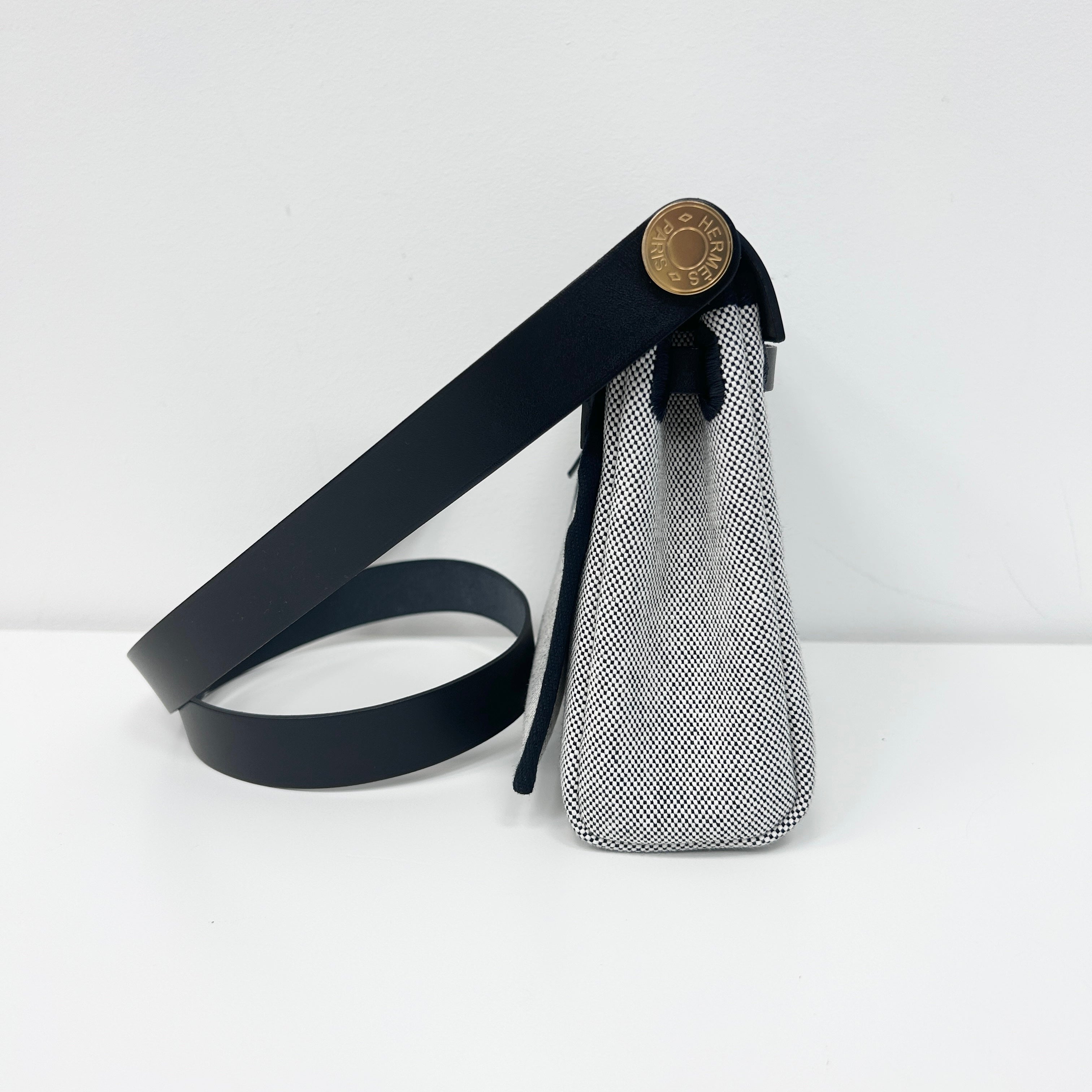 Black/Gray Herbag Zip 20 Bag w/GHW