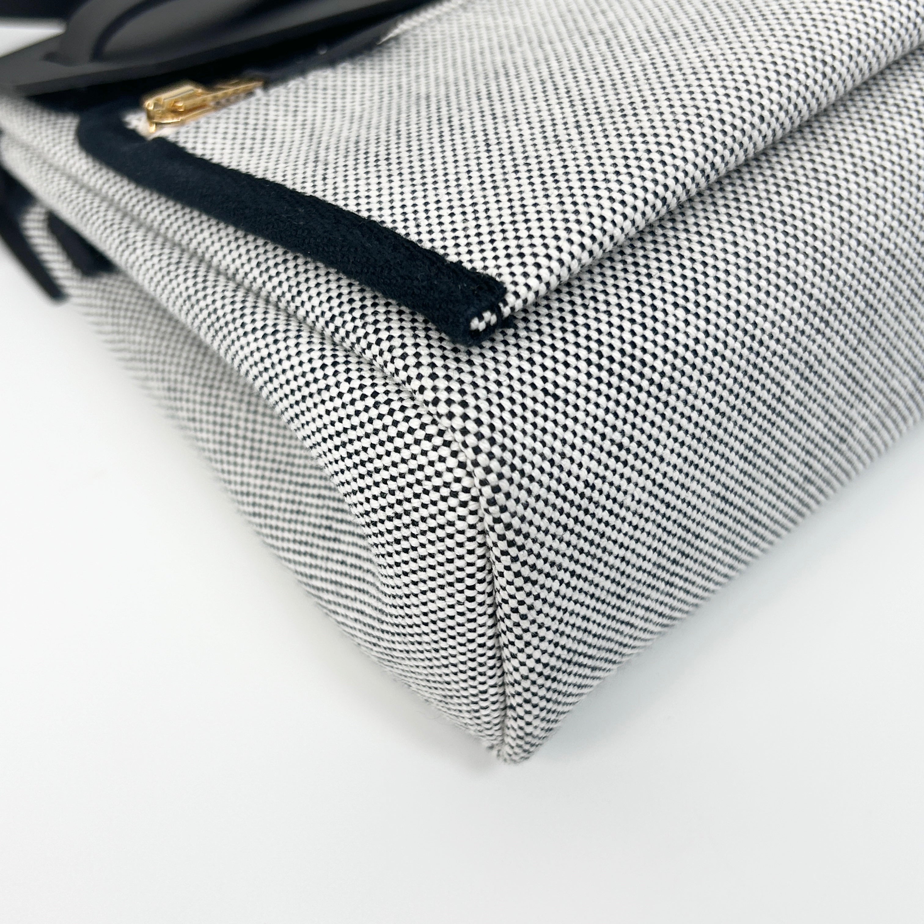 Black/Gray Herbag Zip 20 Bag w/GHW