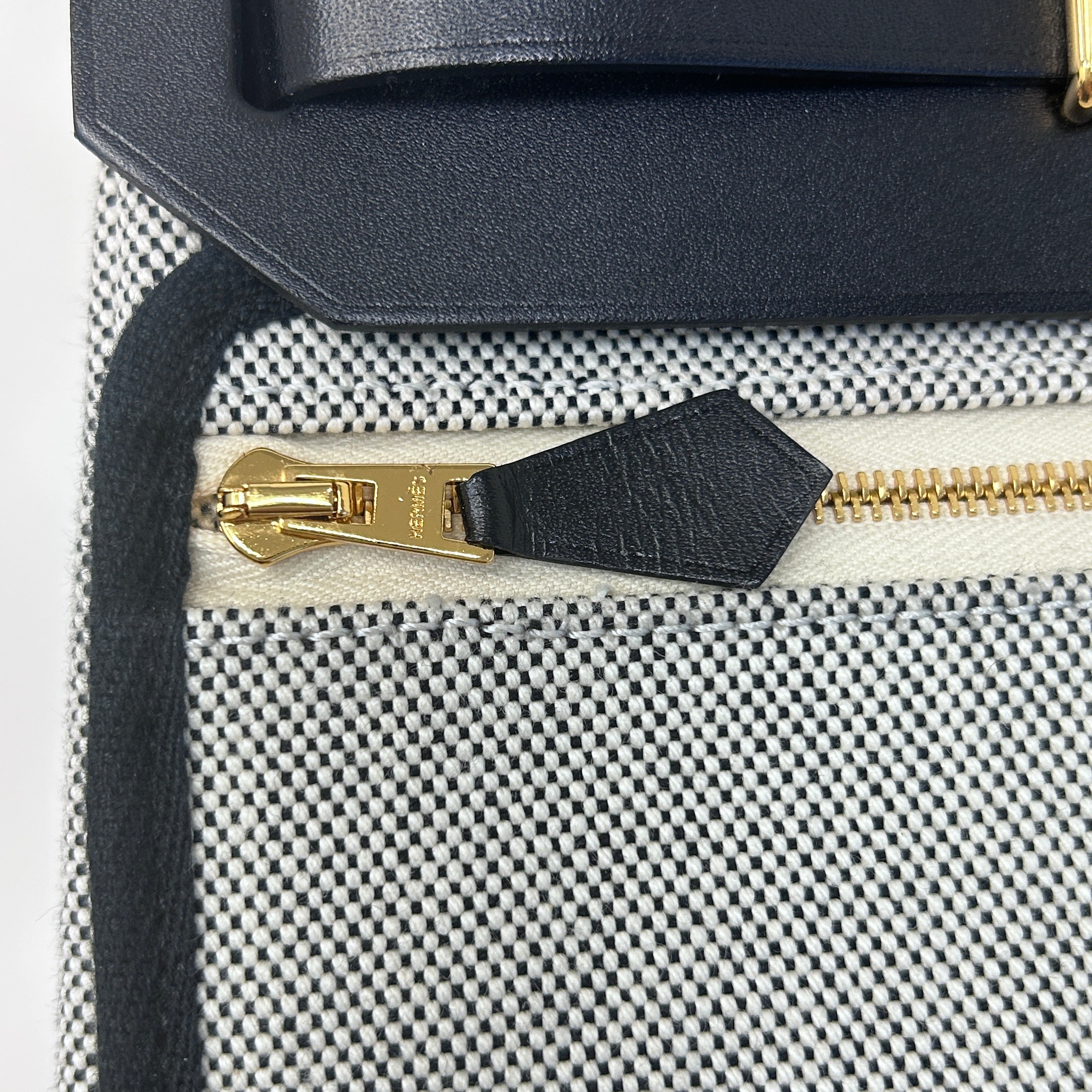 Black/Gray Herbag Zip 20 Bag w/GHW