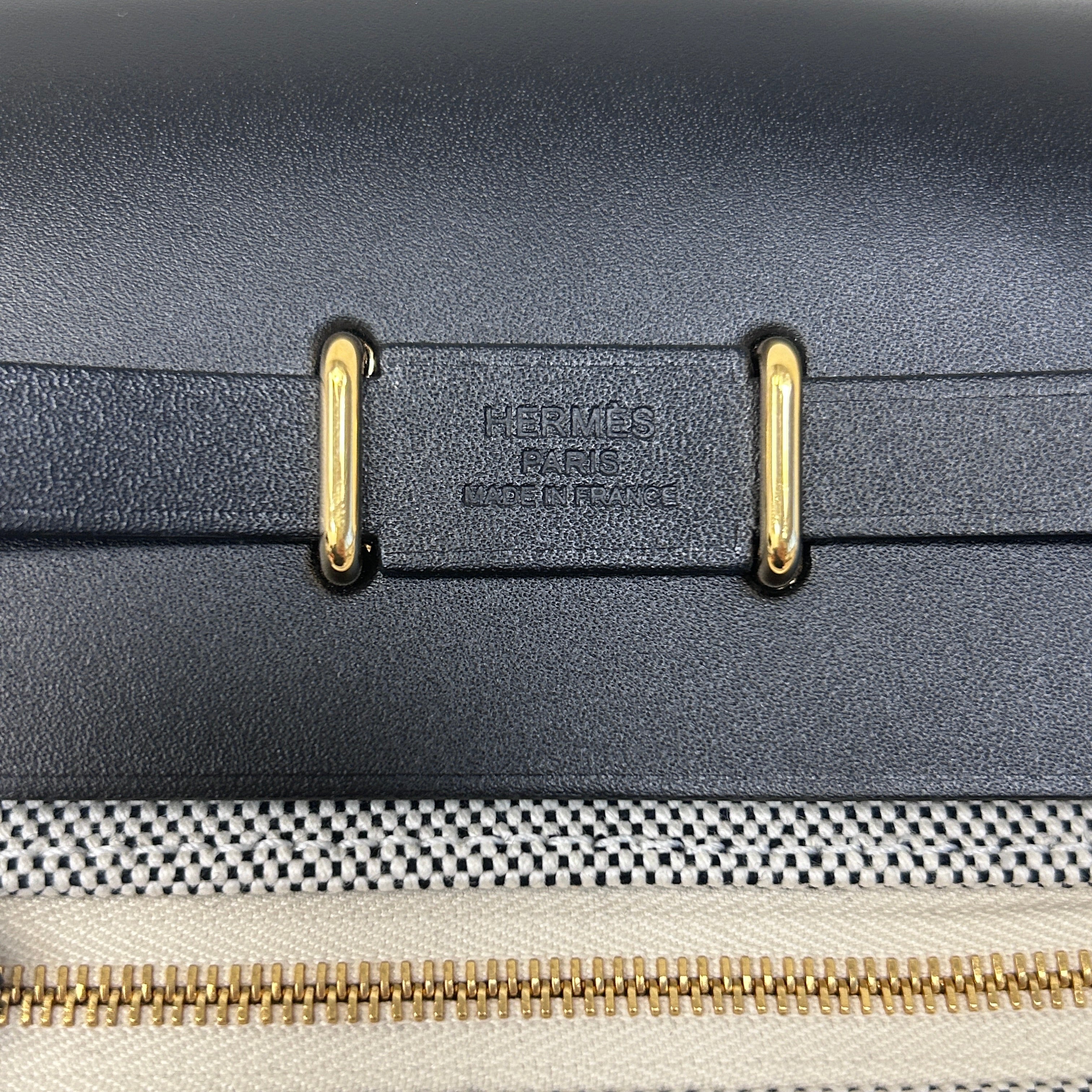 Black/Gray Herbag Zip 20 Bag w/GHW