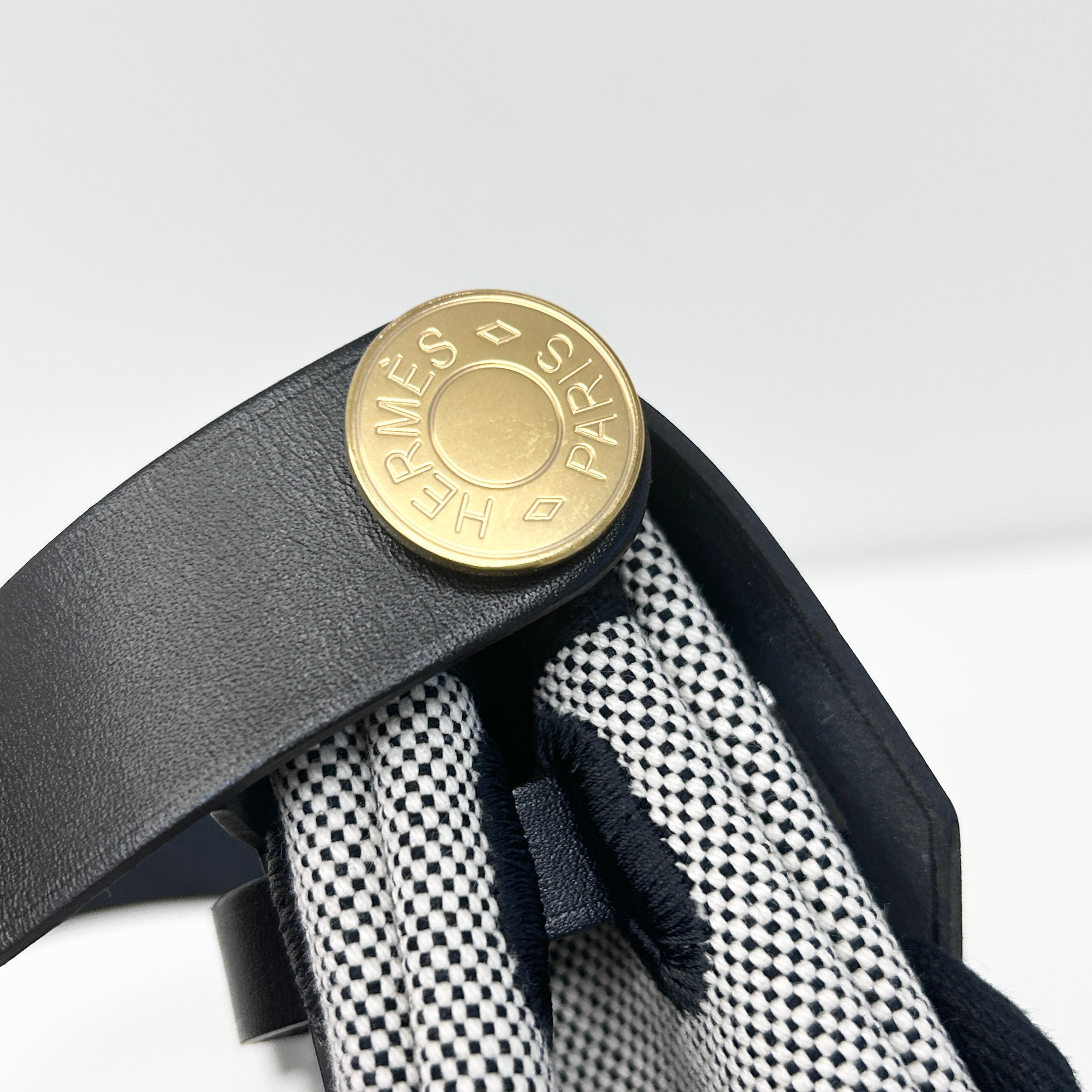 Black/Gray Herbag Zip 20 Bag w/GHW