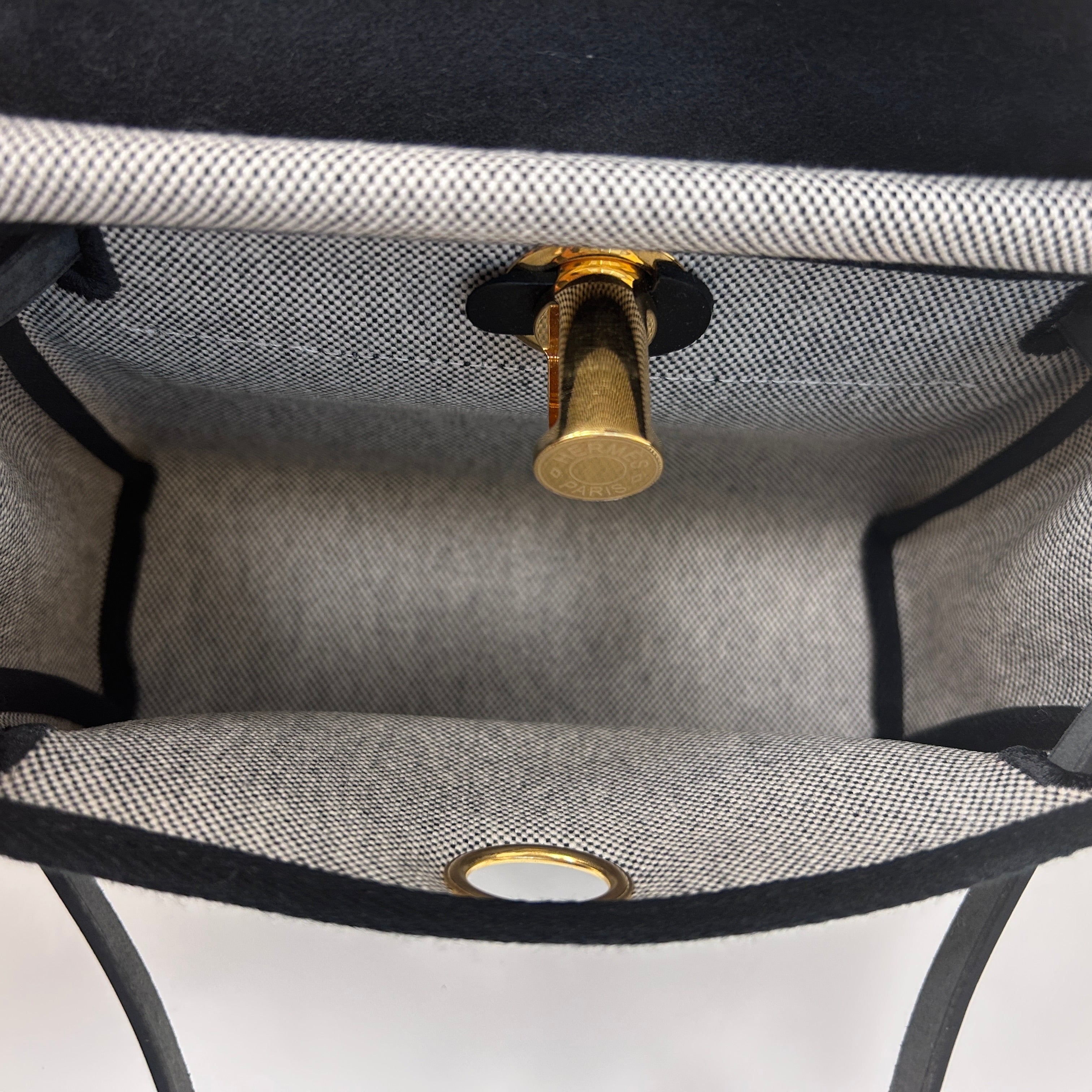 Black/Gray Herbag Zip 20 Bag w/GHW